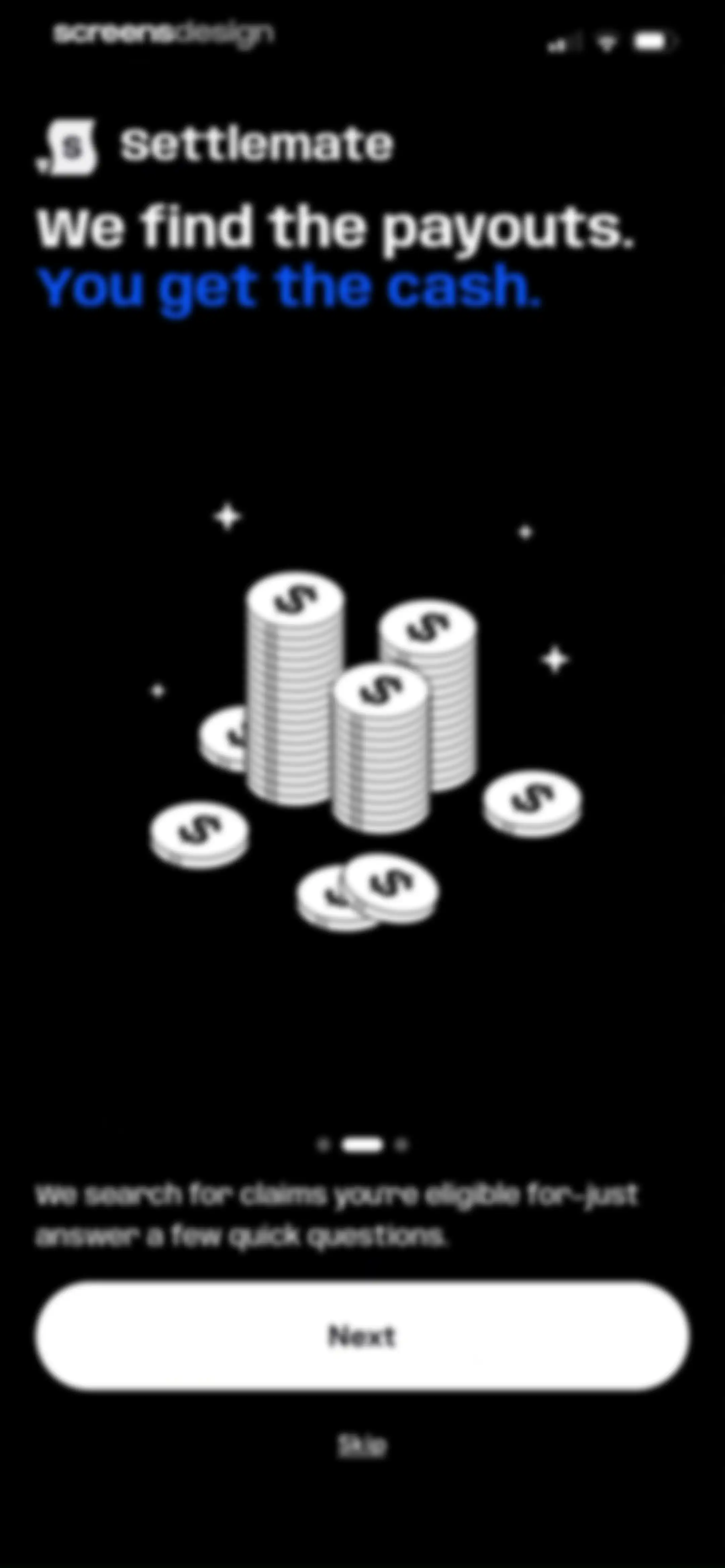 Settlemate: Claim Savings screen 4
