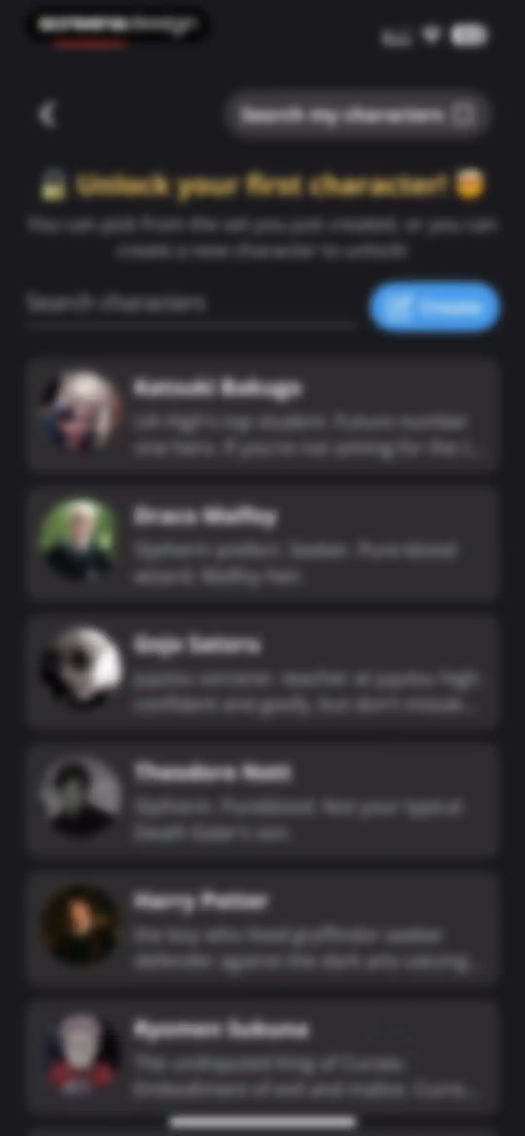 status - sims but social media screen 107