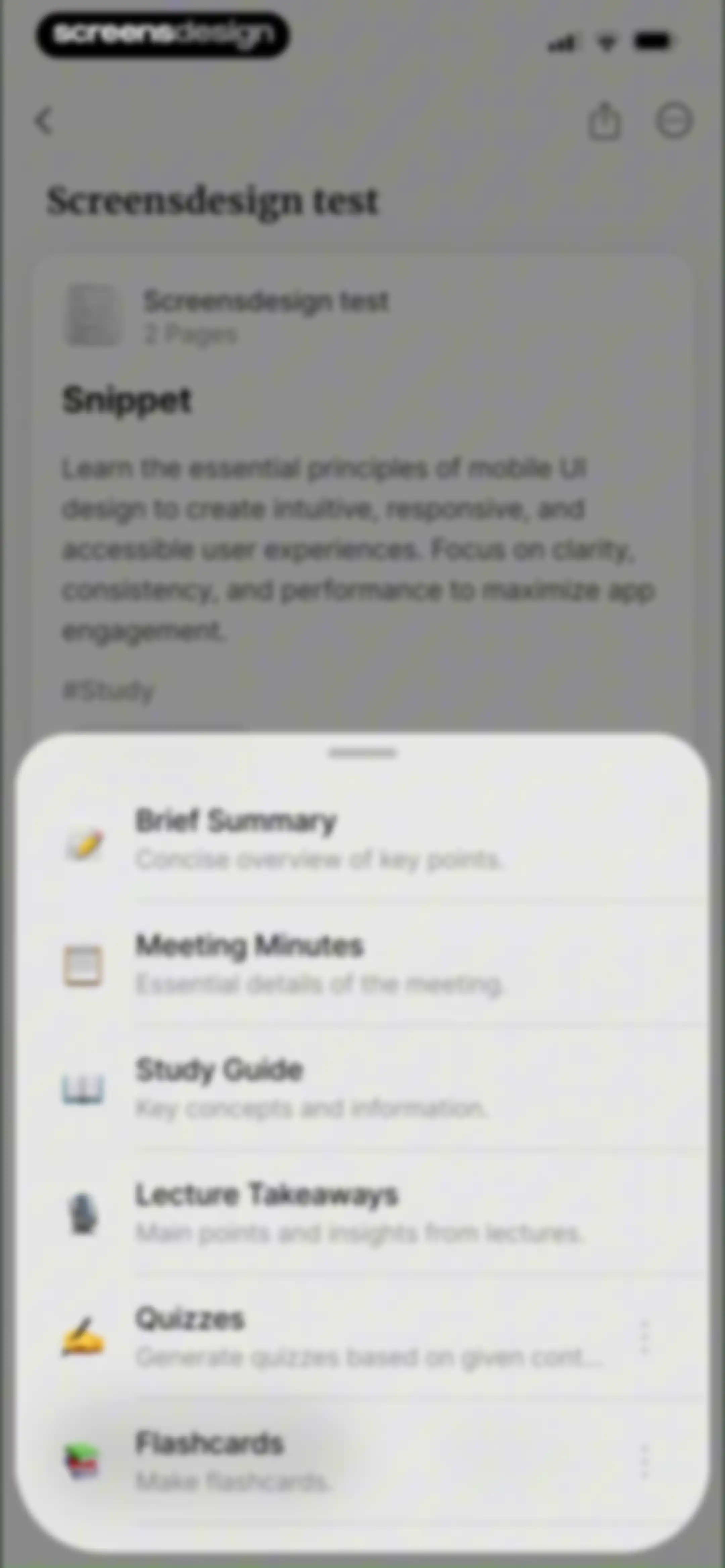 HyNote: AI Note Taker, Summary screen 37