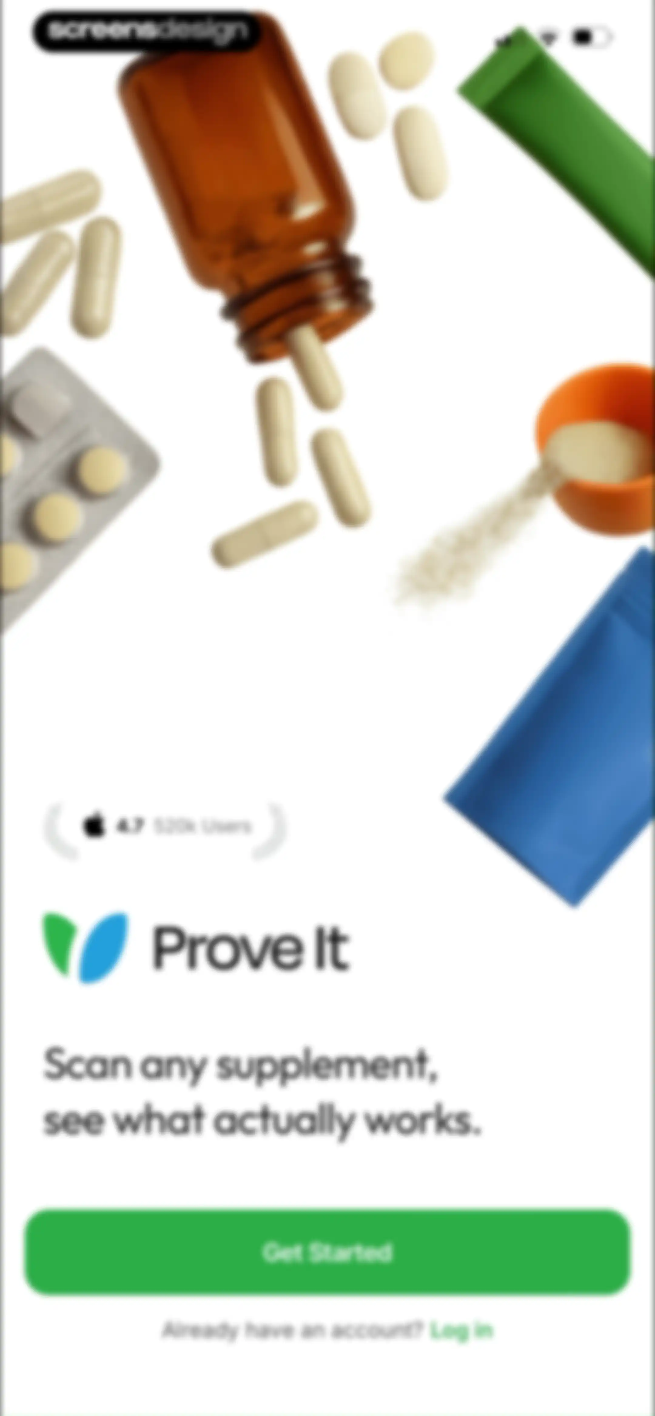Prove It - Supplement Scanner screen 4