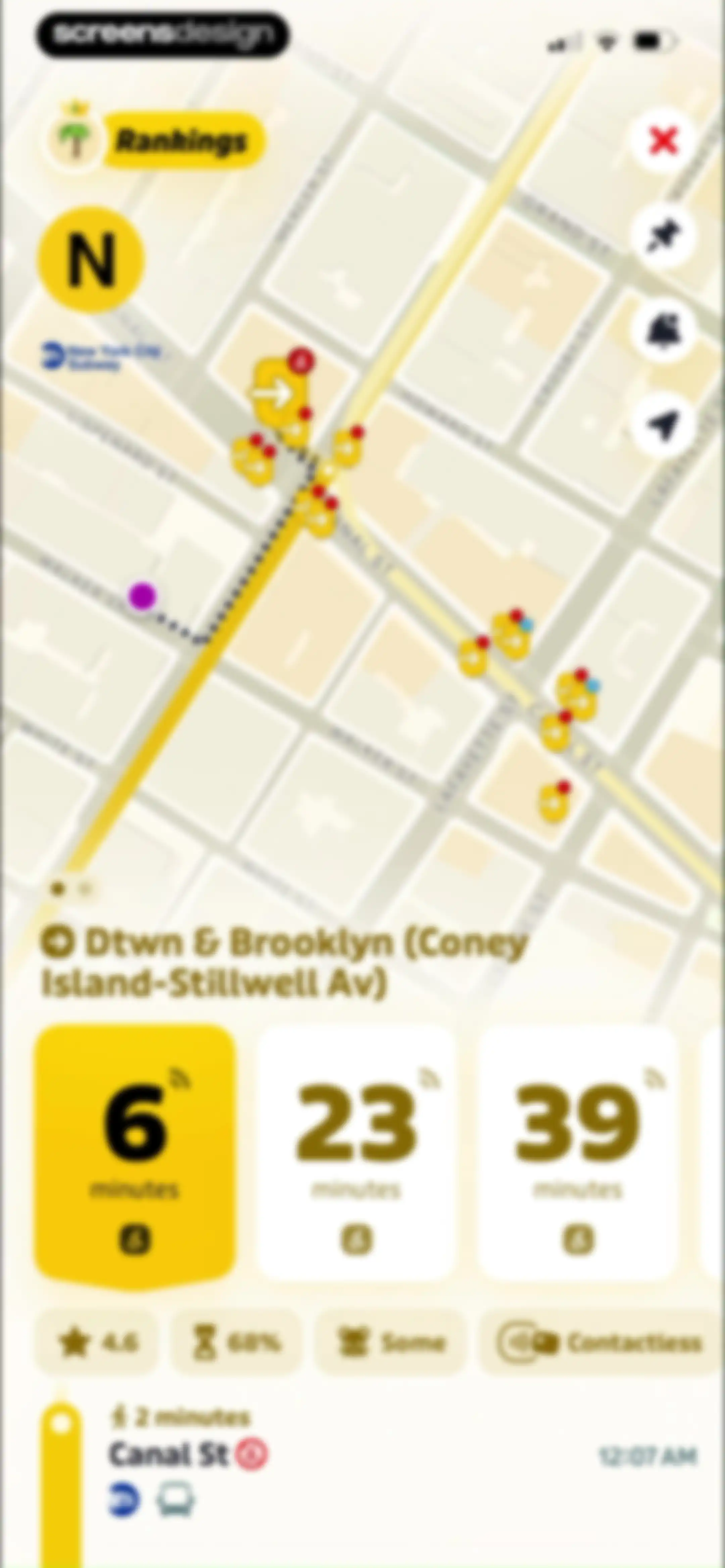 Transit • Subway & Bus Times screen 39