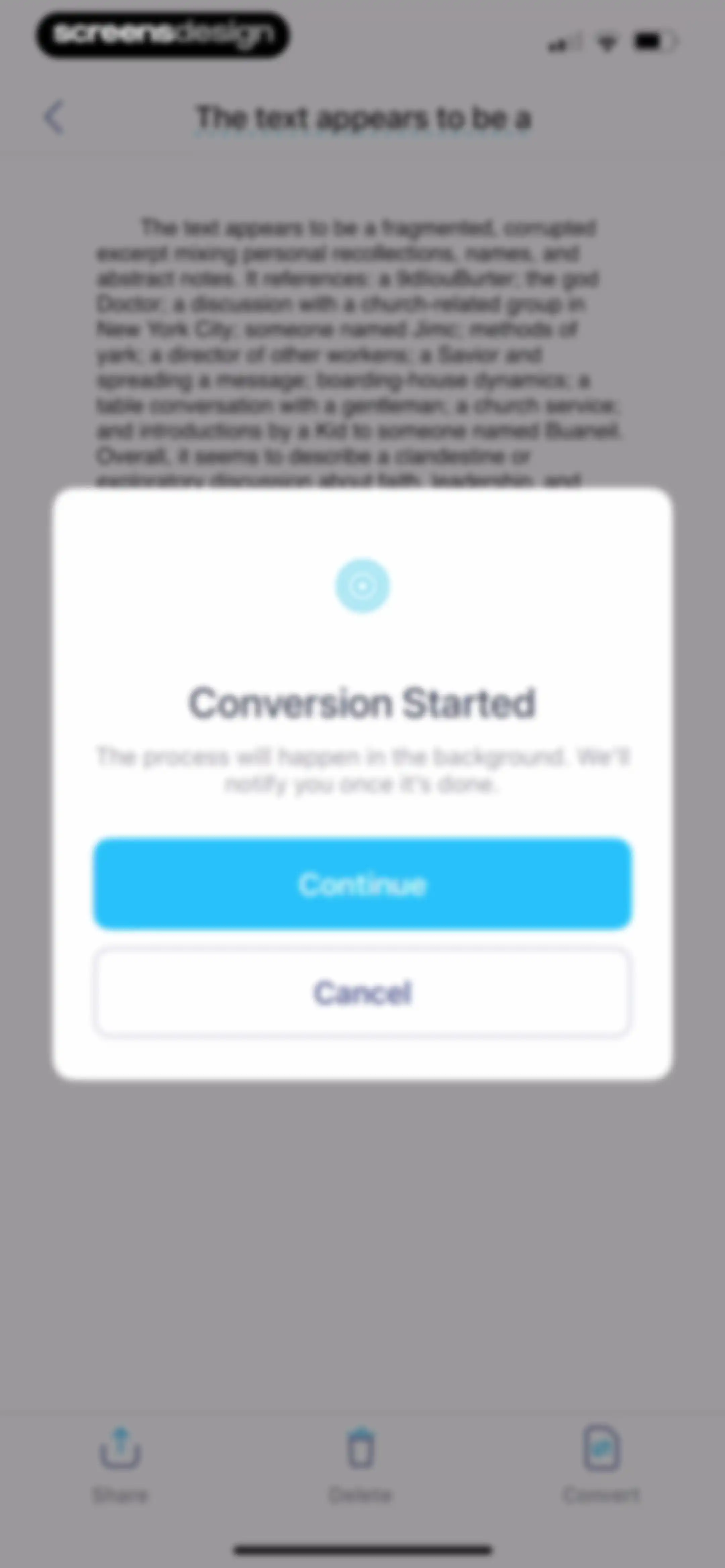 iScanner: PDF Document Scanner screen 109