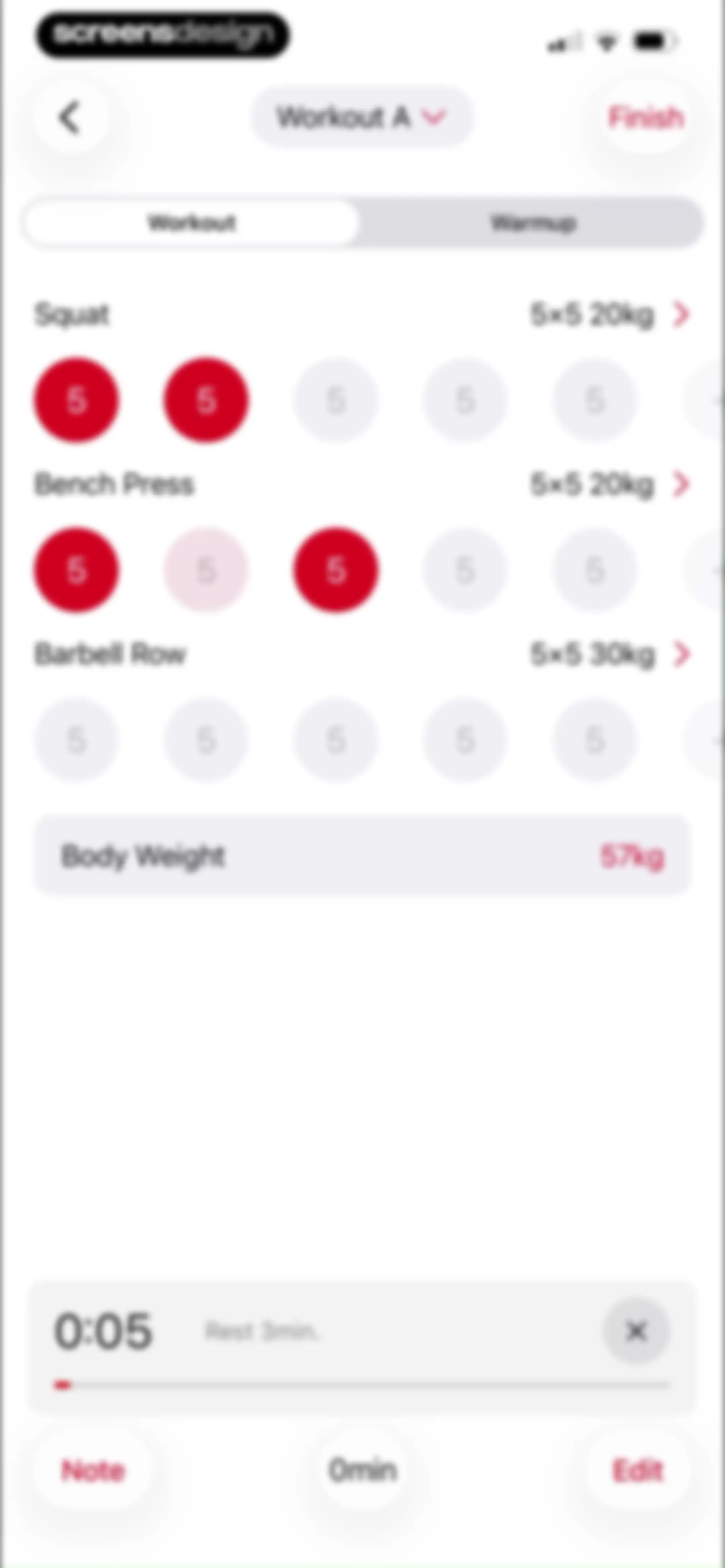 Stronglifts 5x5 Workout Plan screen 42