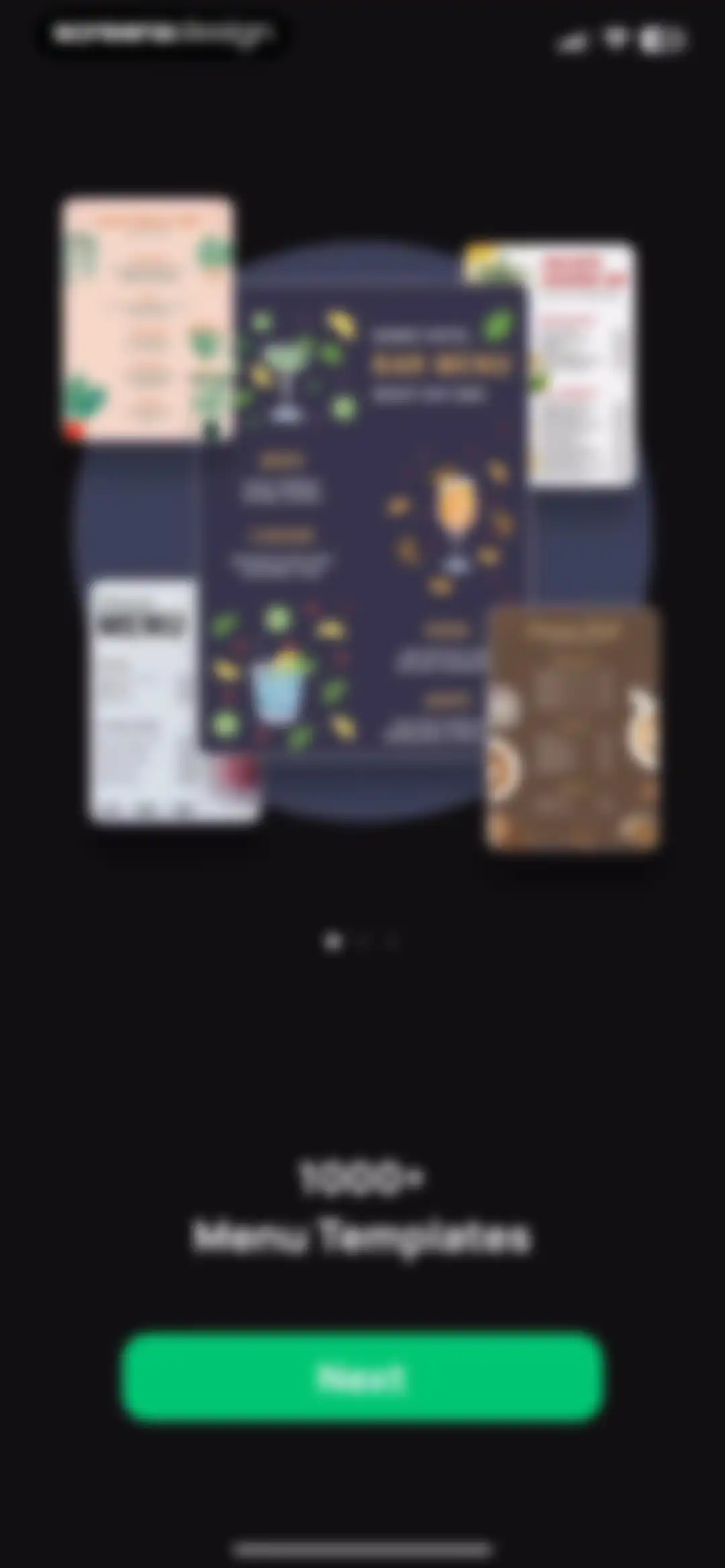 Menu Maker: Design Creator screen 1