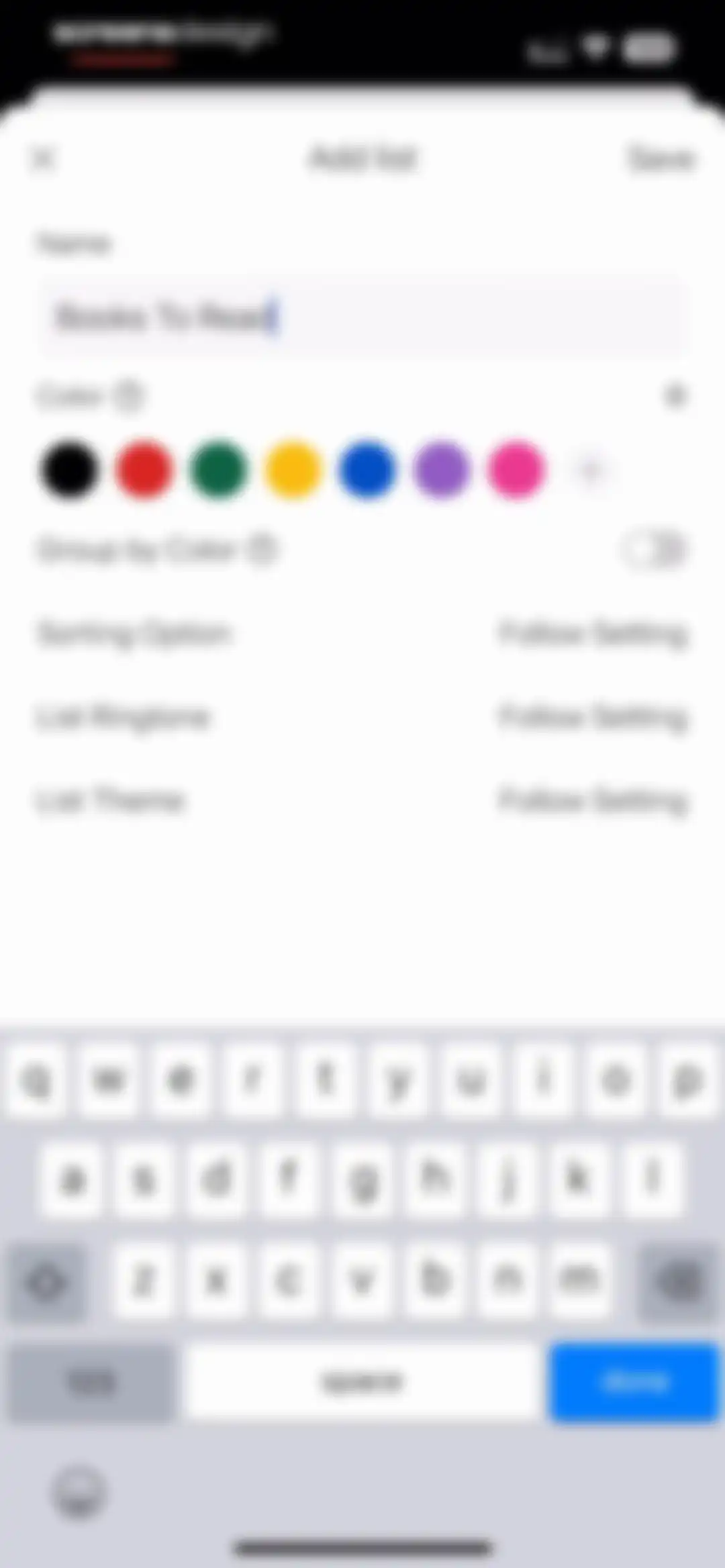 To Do List MinimaList & Widget screen 54
