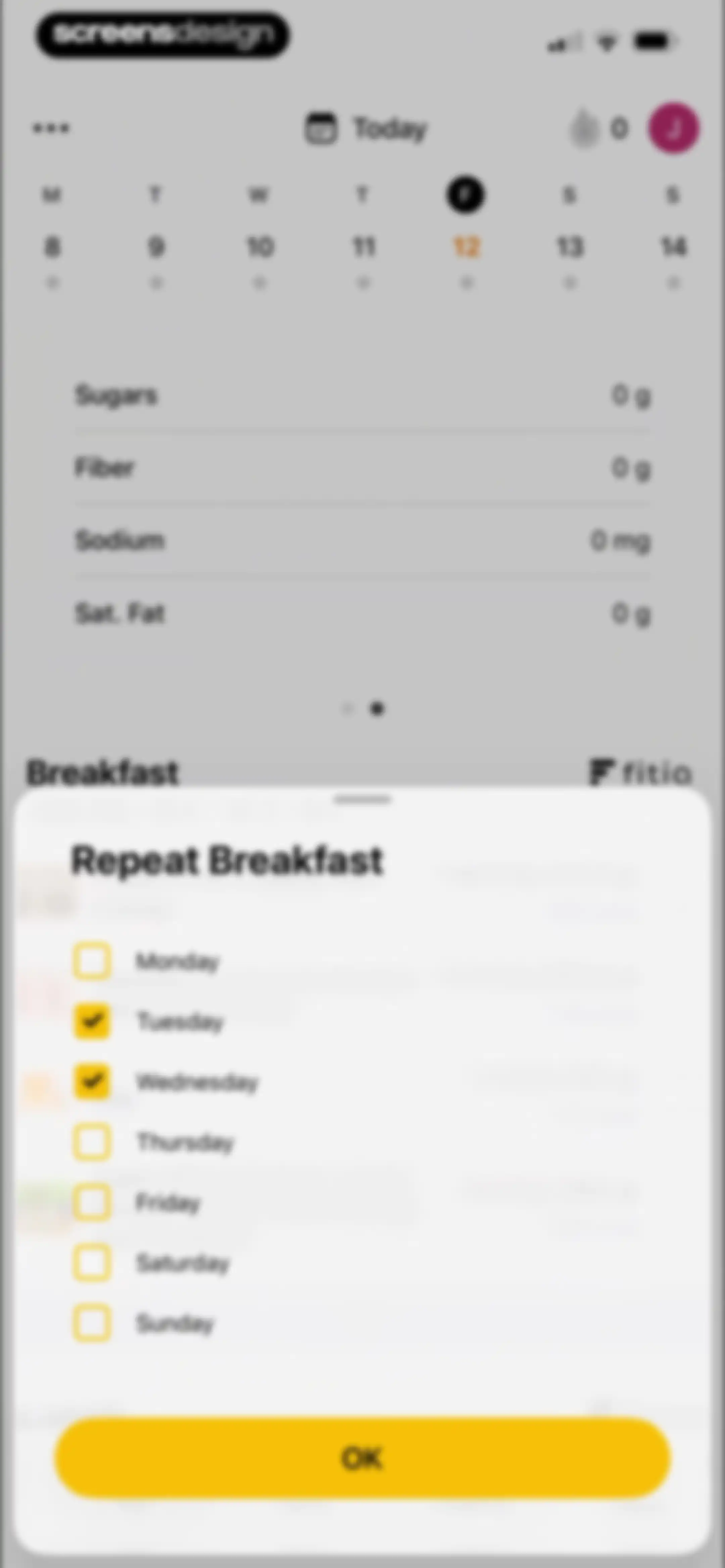 Fitia: Calorie Counter & Diet screen 108