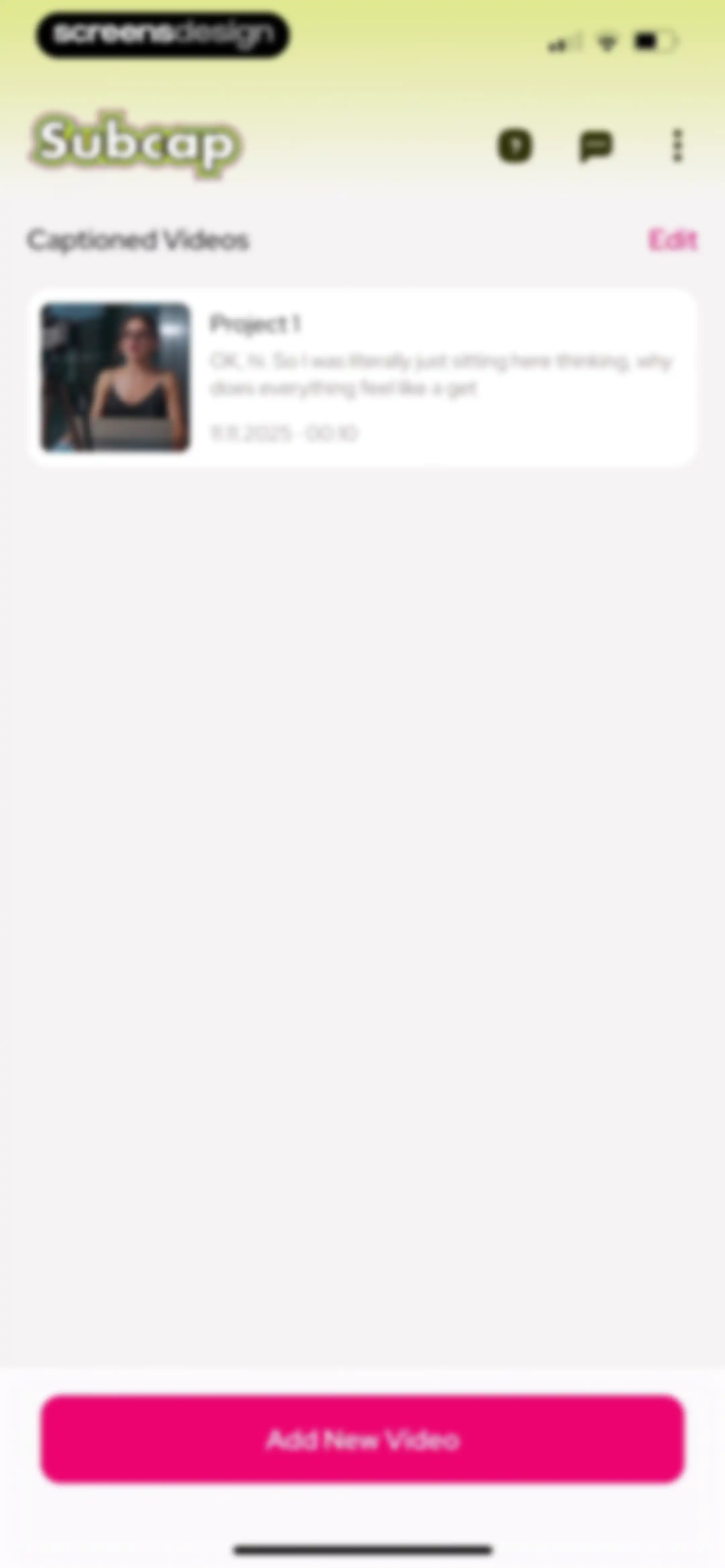 Subcap: Captions AI, Subtitles screen 42