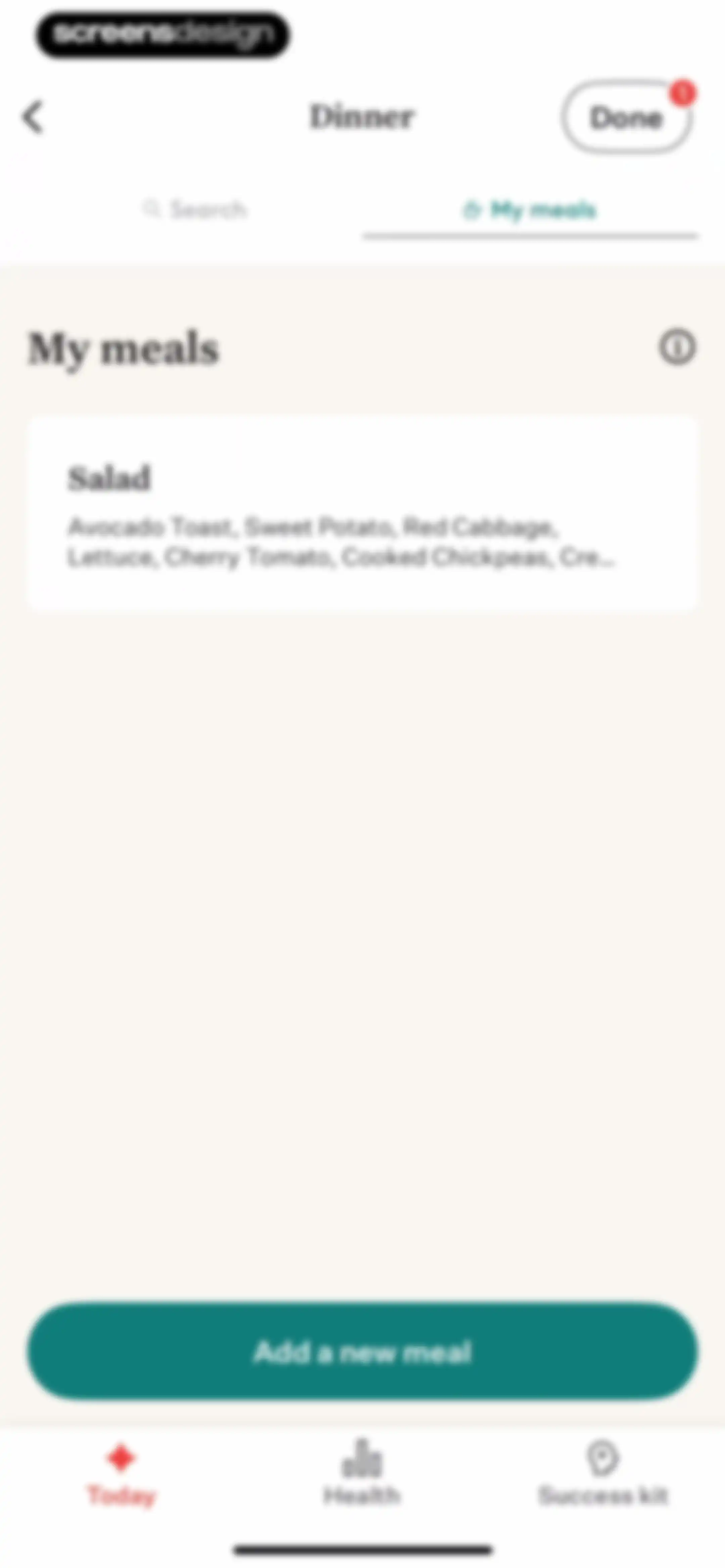 Noom Weight Loss, Food Tracker screen 204