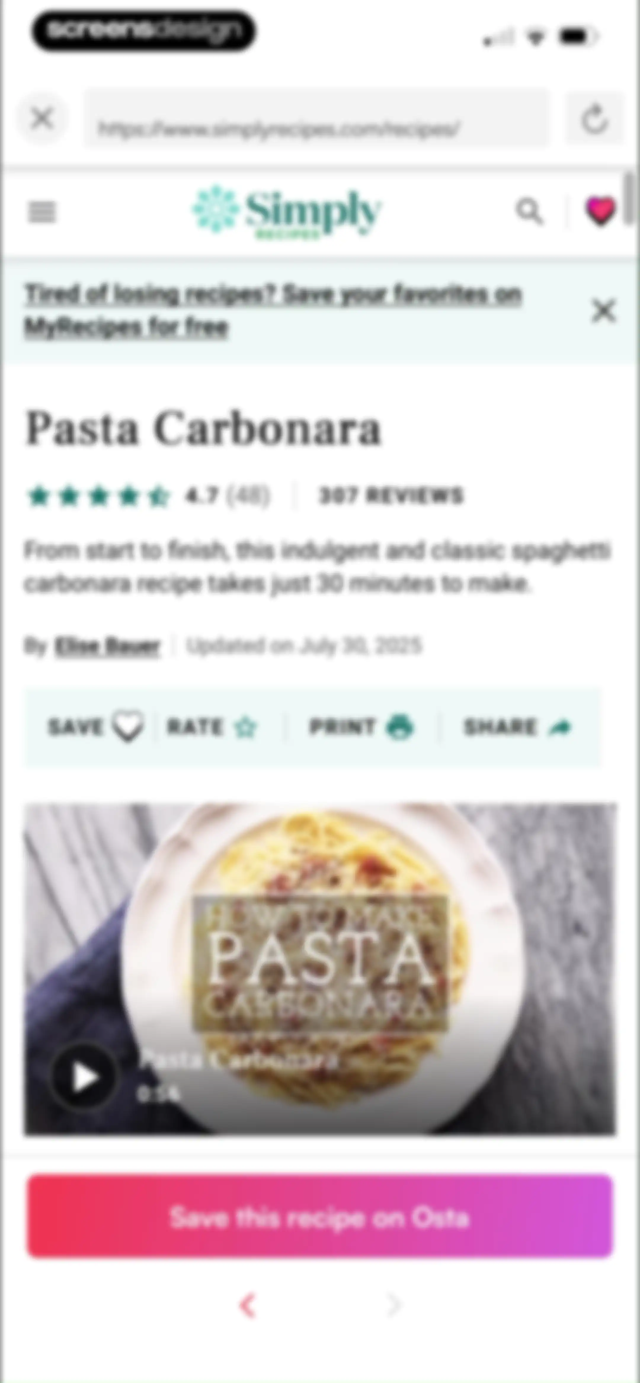 Osta: Save & Share Recipes screen 50