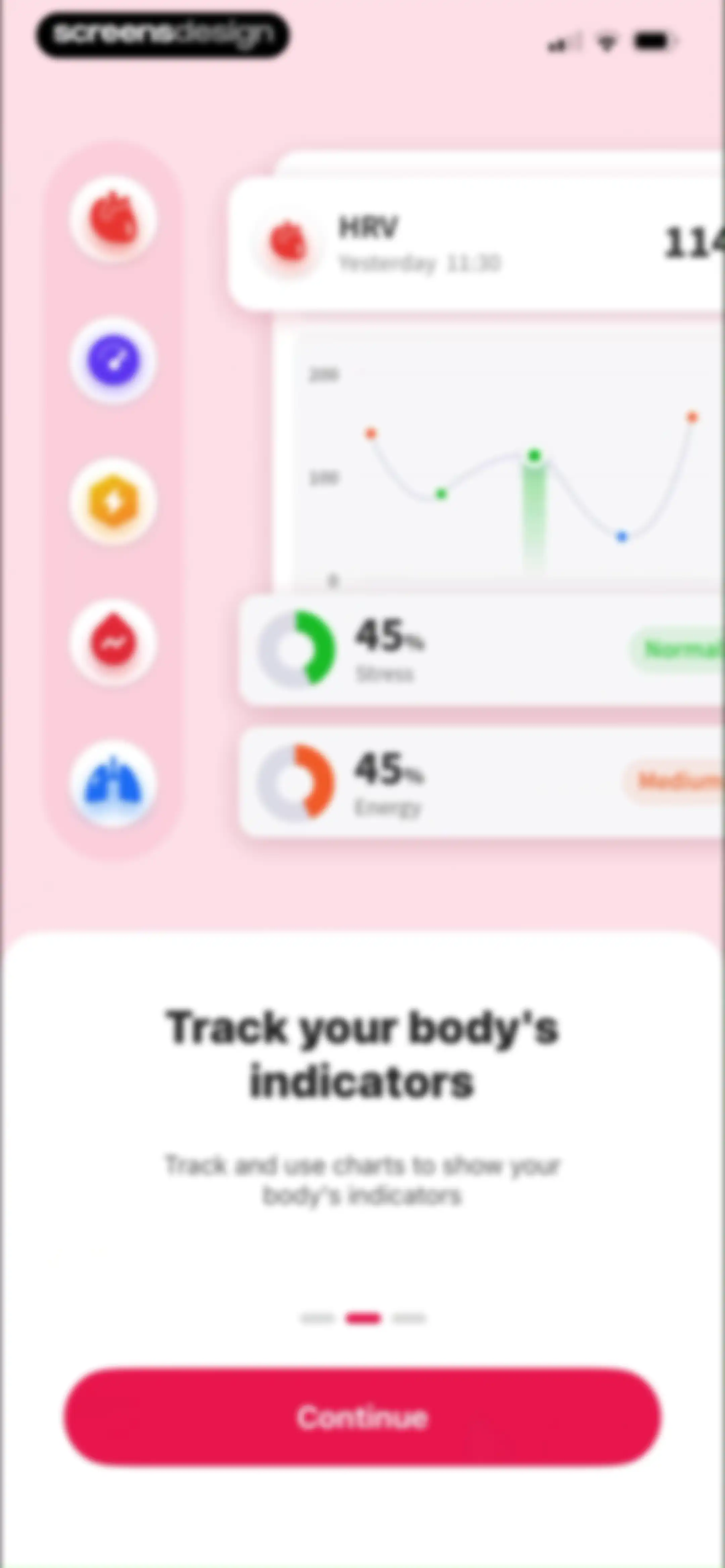Health Tracker- HeartRate & BP screen 6