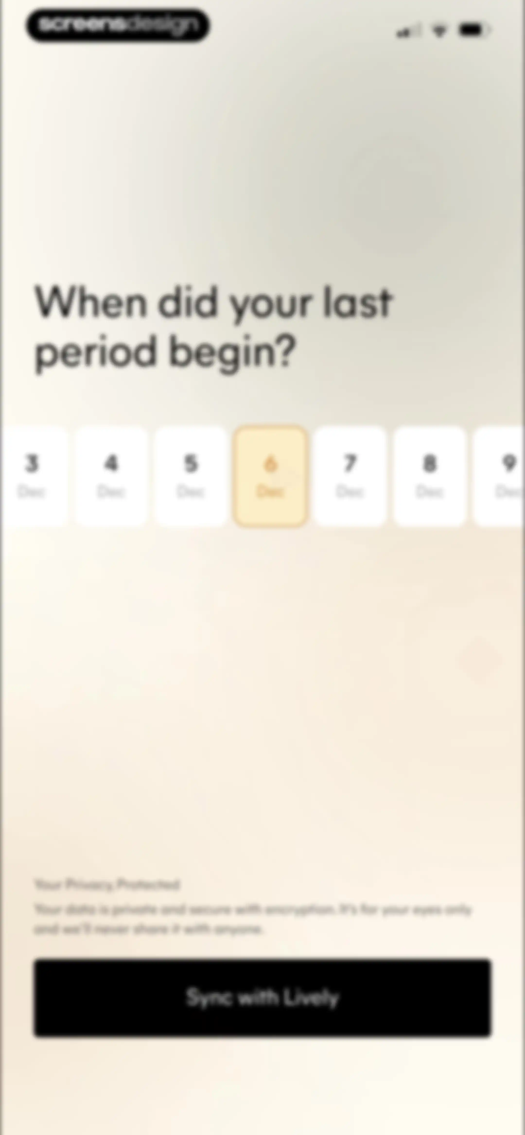 Lively - Period Tracker, Cycle screen 9