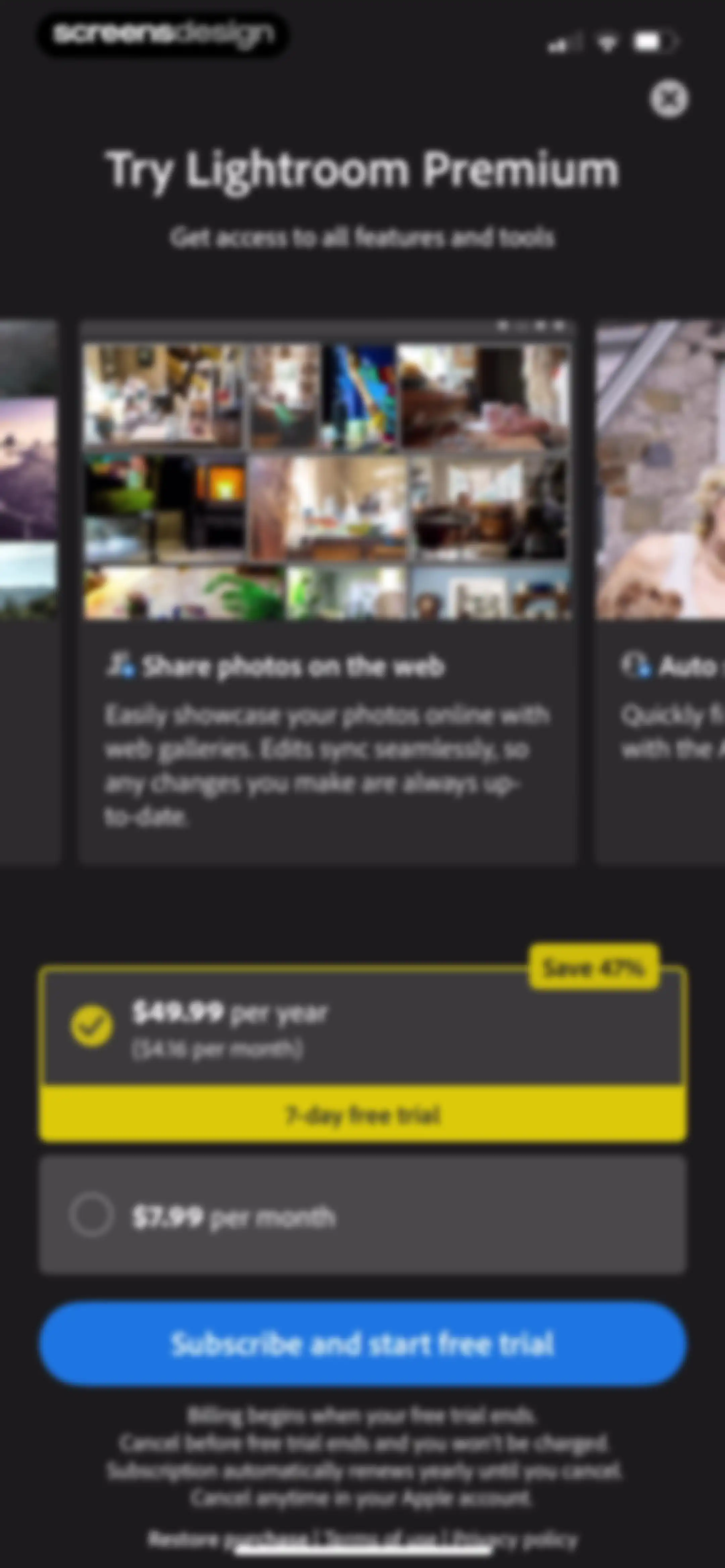 Lightroom: AI Photo Editor screen 22