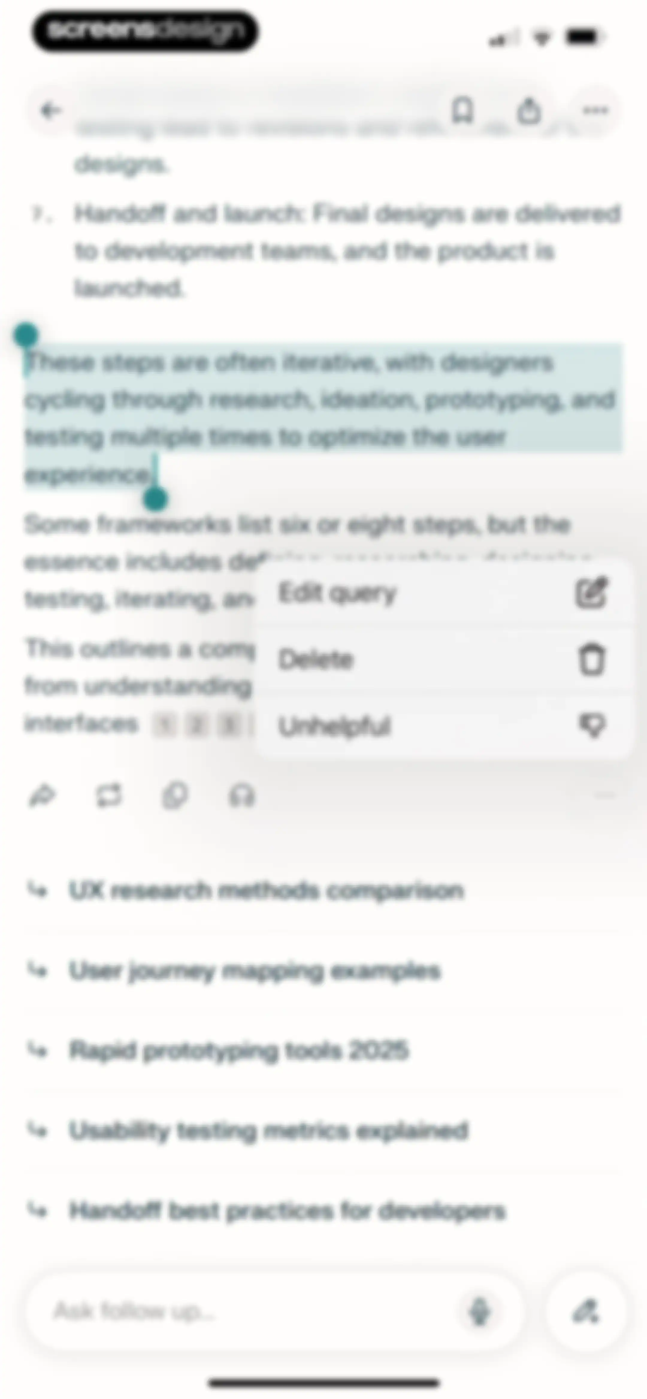 Perplexity - AI Search & Chat screen 29