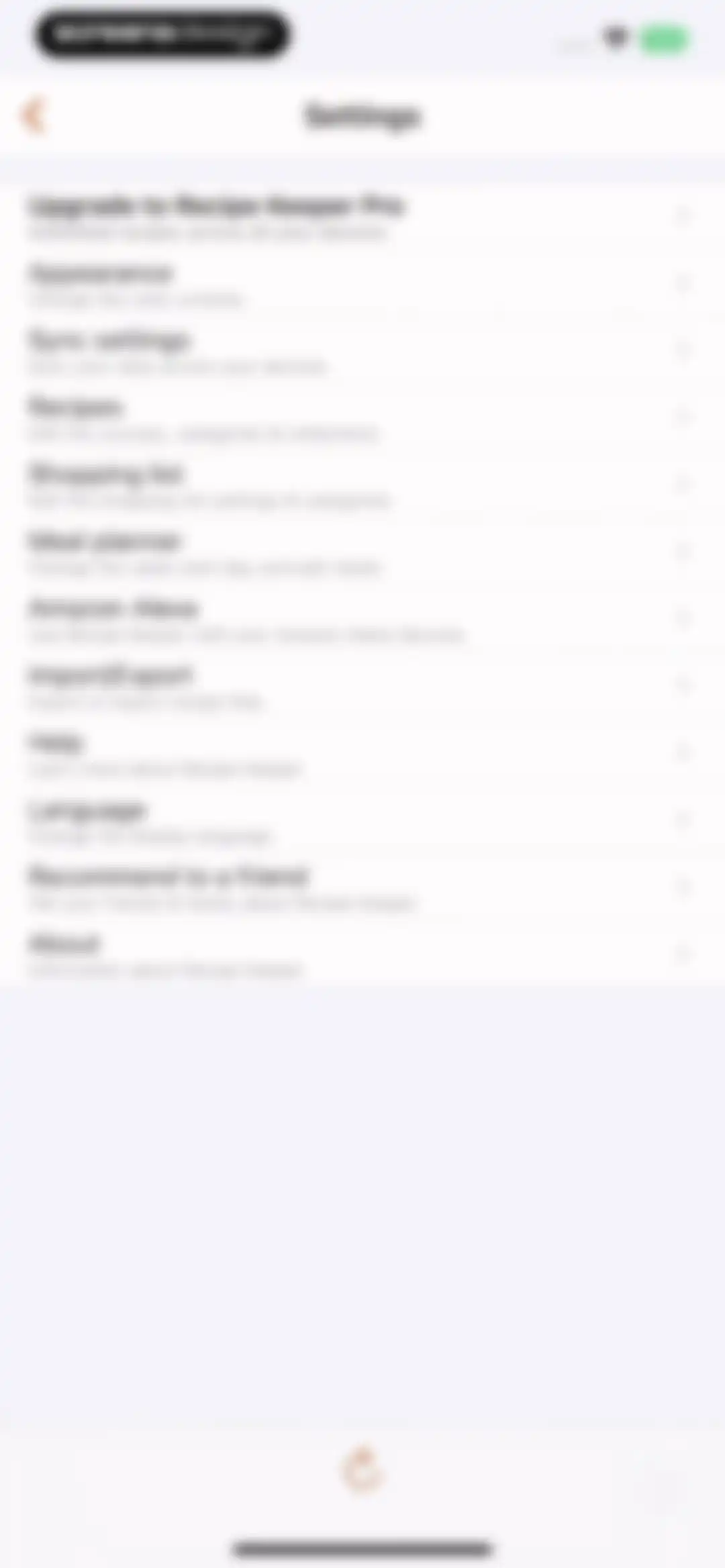 Recipe Keeper screen 73