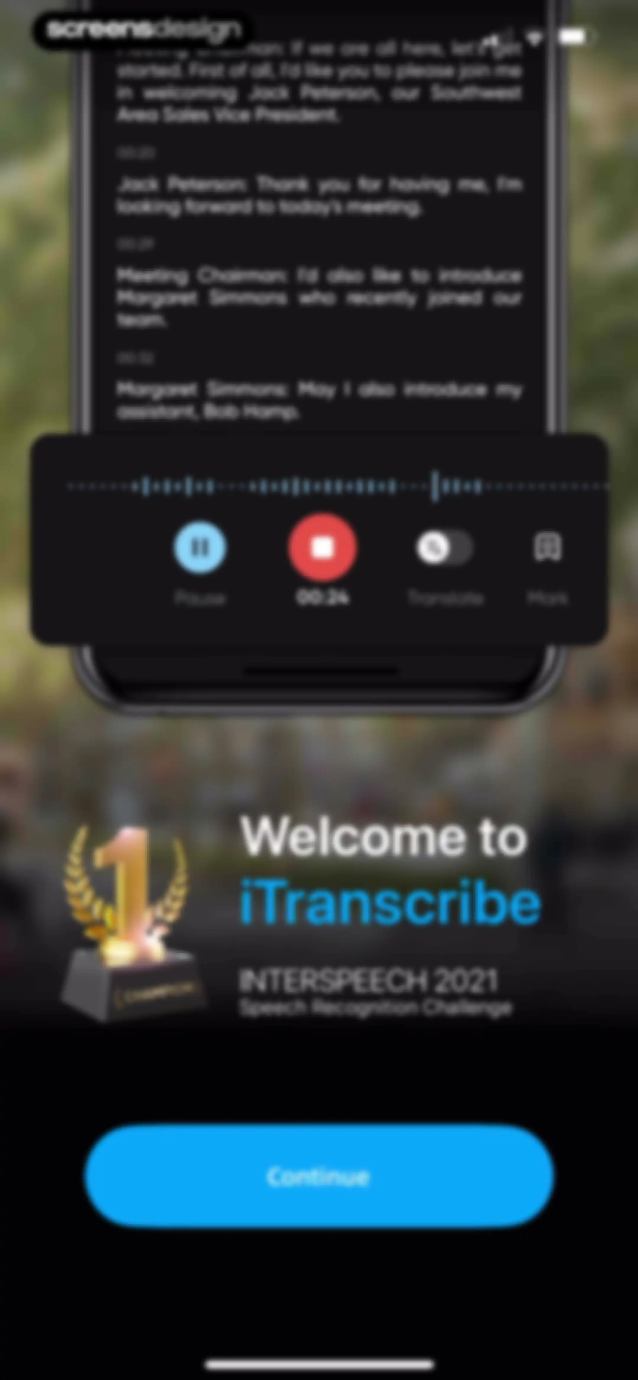 iTranscribe - Audio to Text screen 2