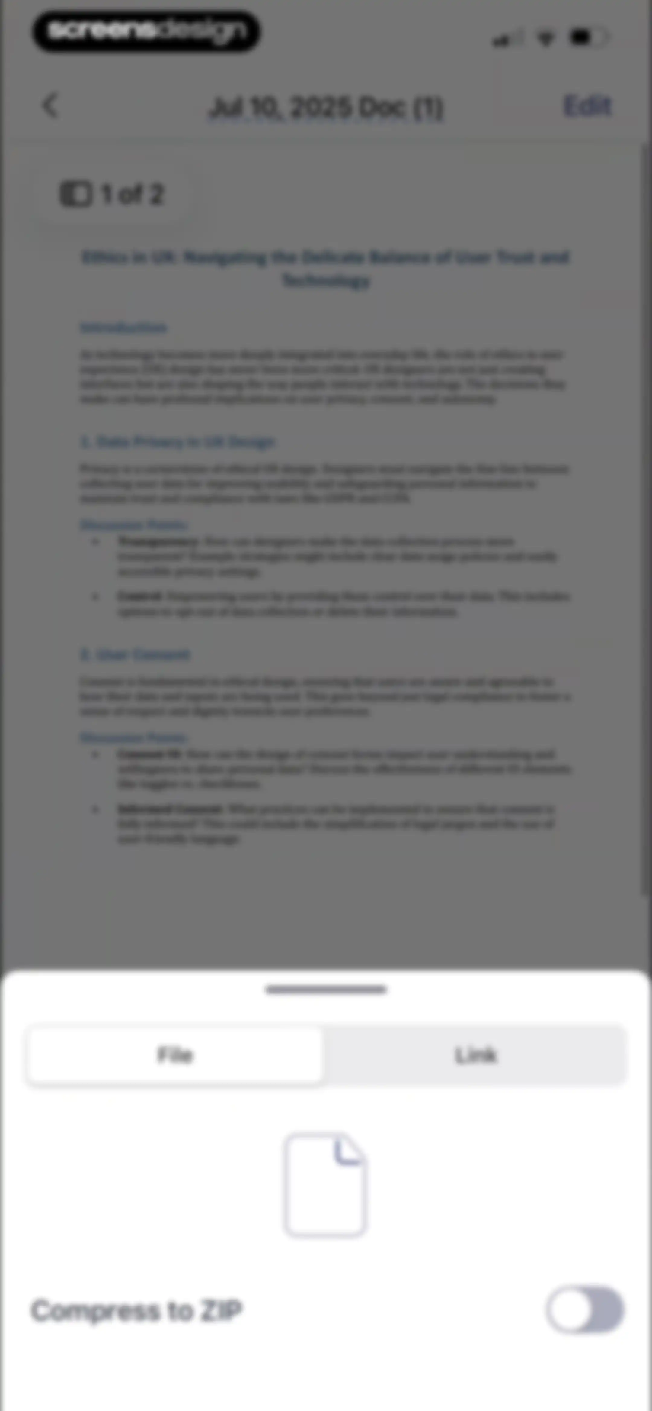 Forma: PDF Document Editor screen 72