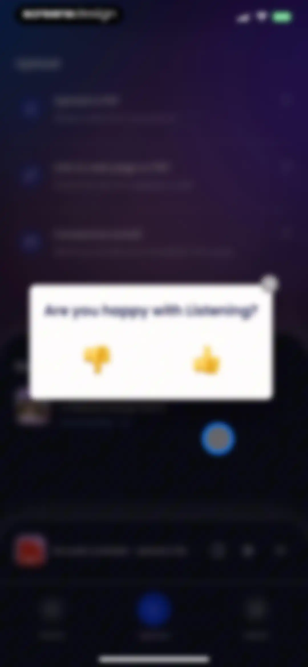 Listening: Text to Speech screen 21