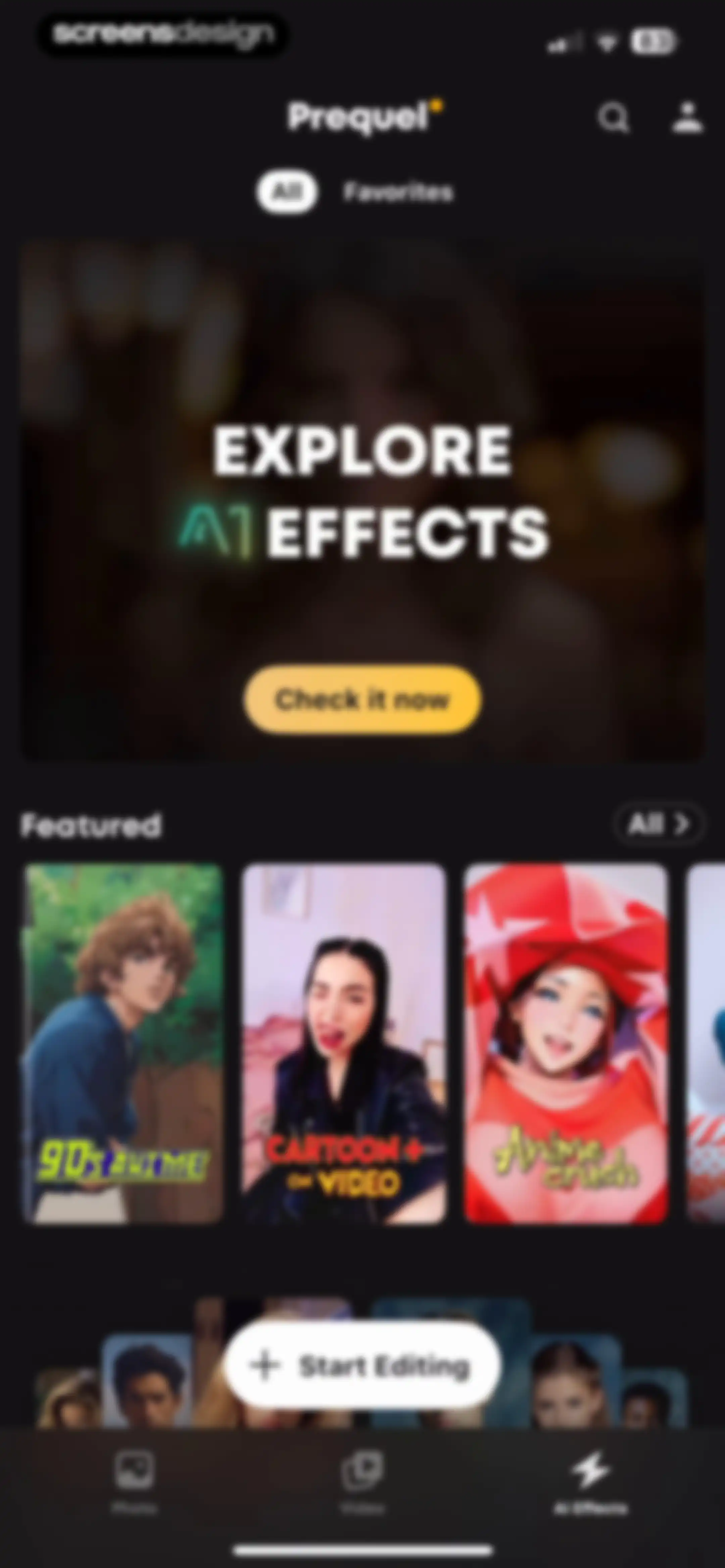 Prequel: Photo & Video Editor screen 144