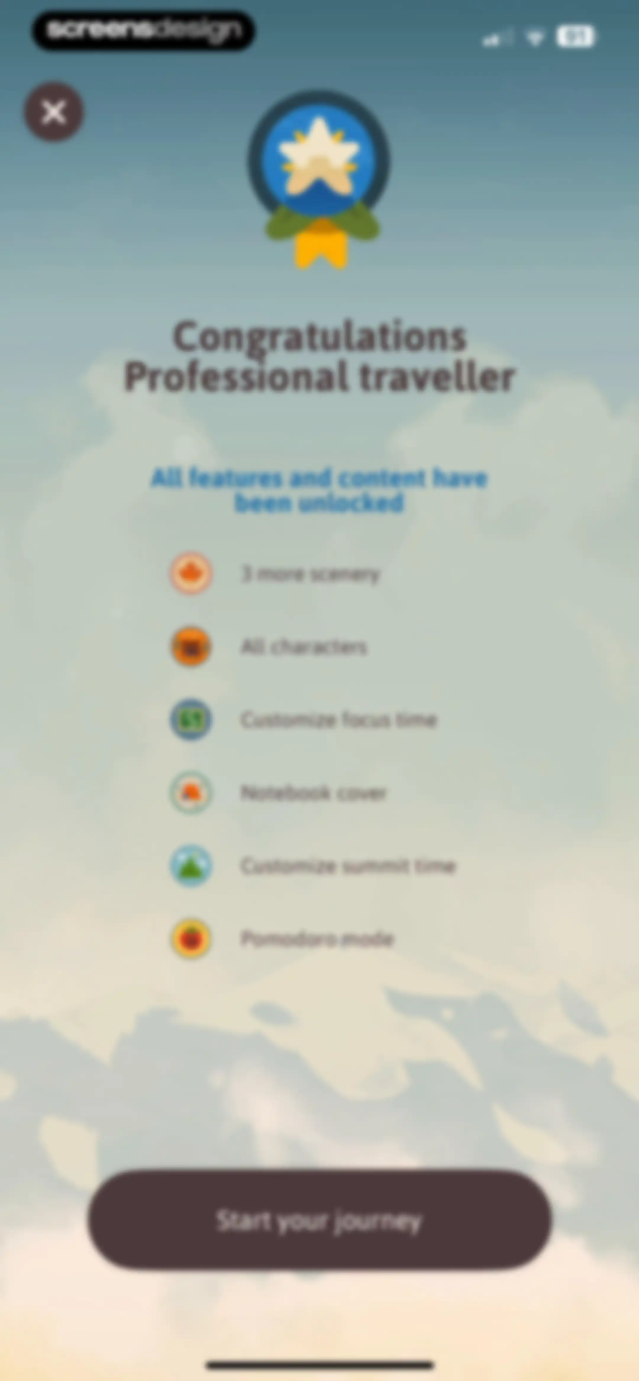 Focus Traveller - Flow Timer screen 19
