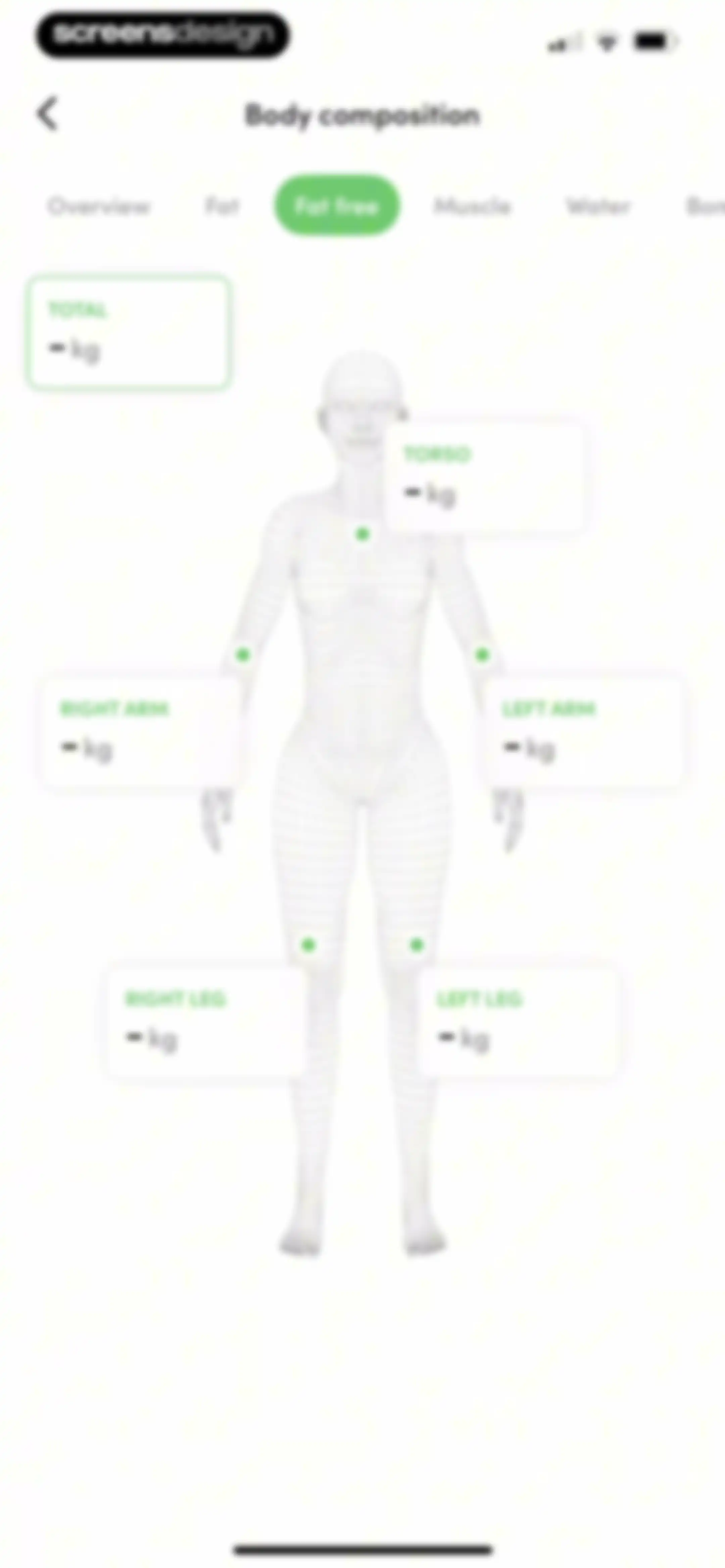Calories and nutrition tracker screen 100