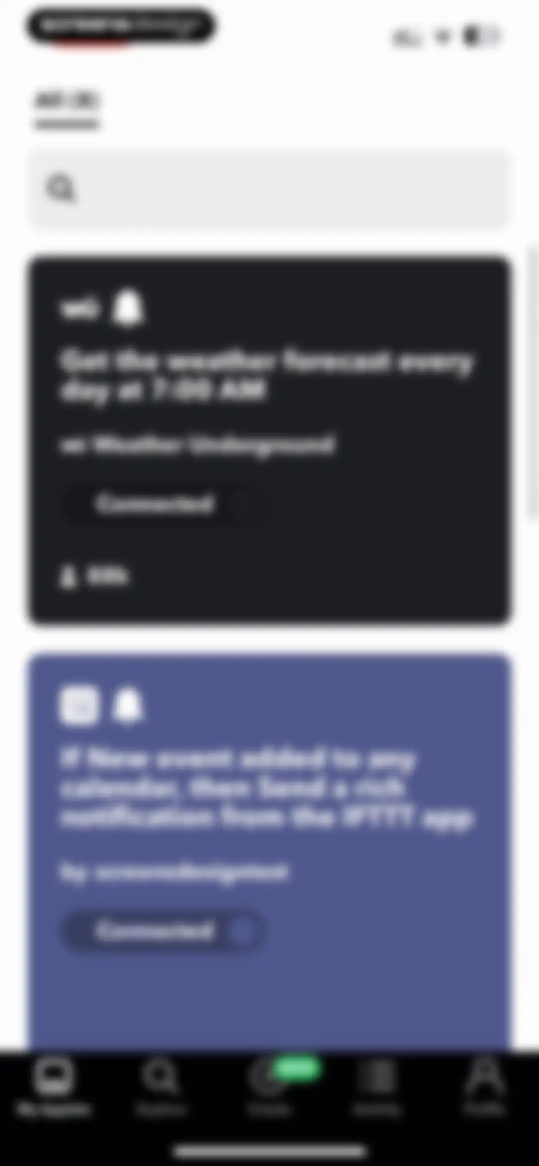 IFTTT - Automate work and home screen 64