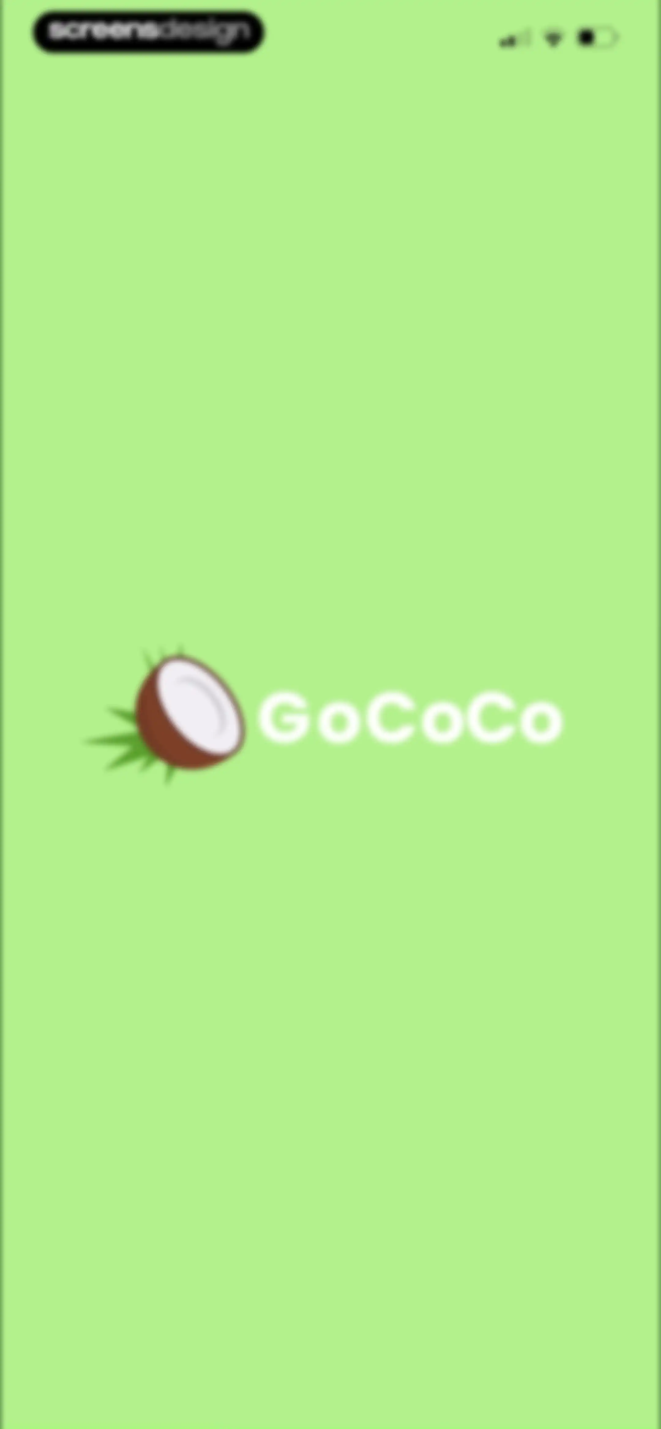 Diabetes food tracker - Gococo screen 1