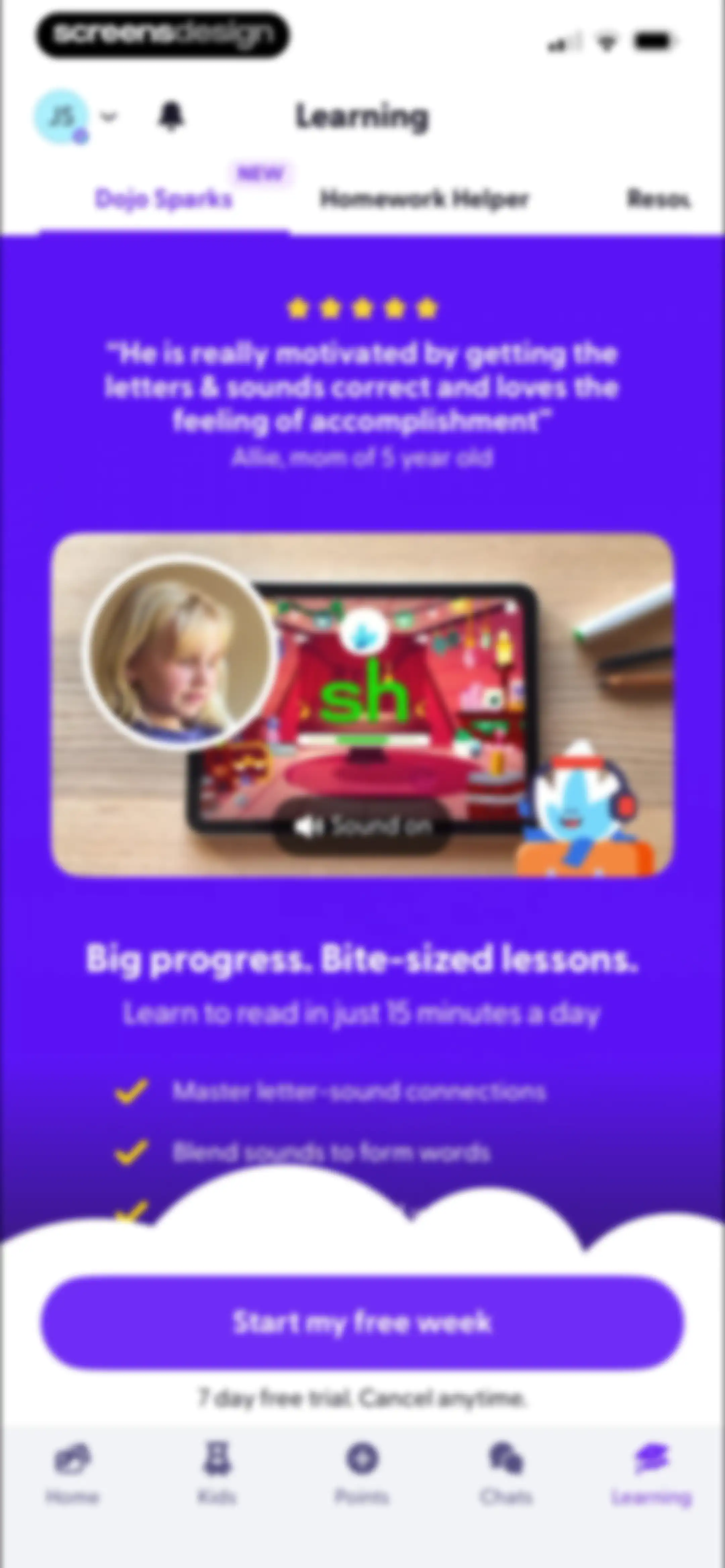ClassDojo screen 75