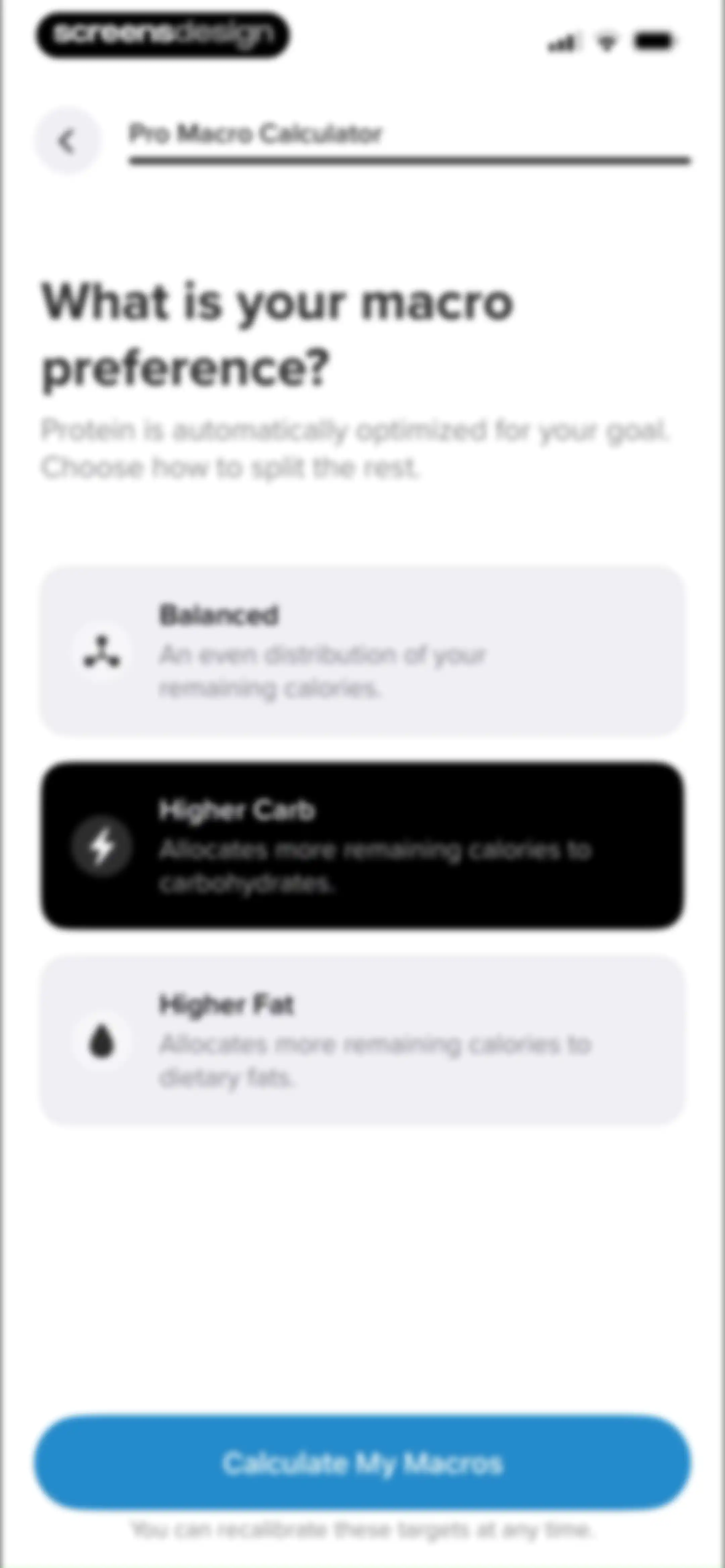 My Macros+ | Macro Tracker screen 24