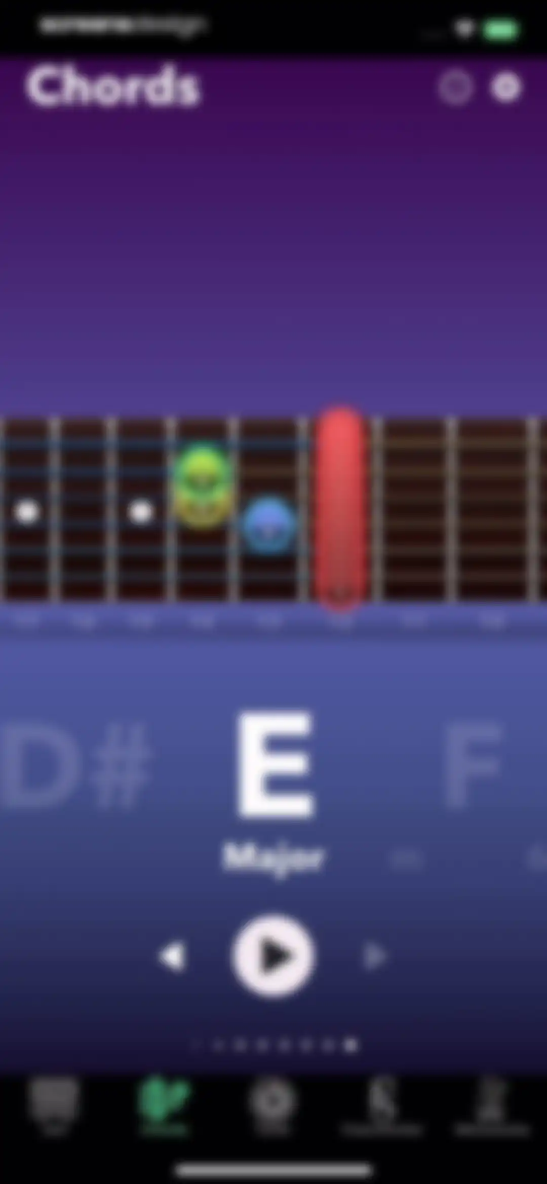 Guitar Tuner Easy tune chords screen 40