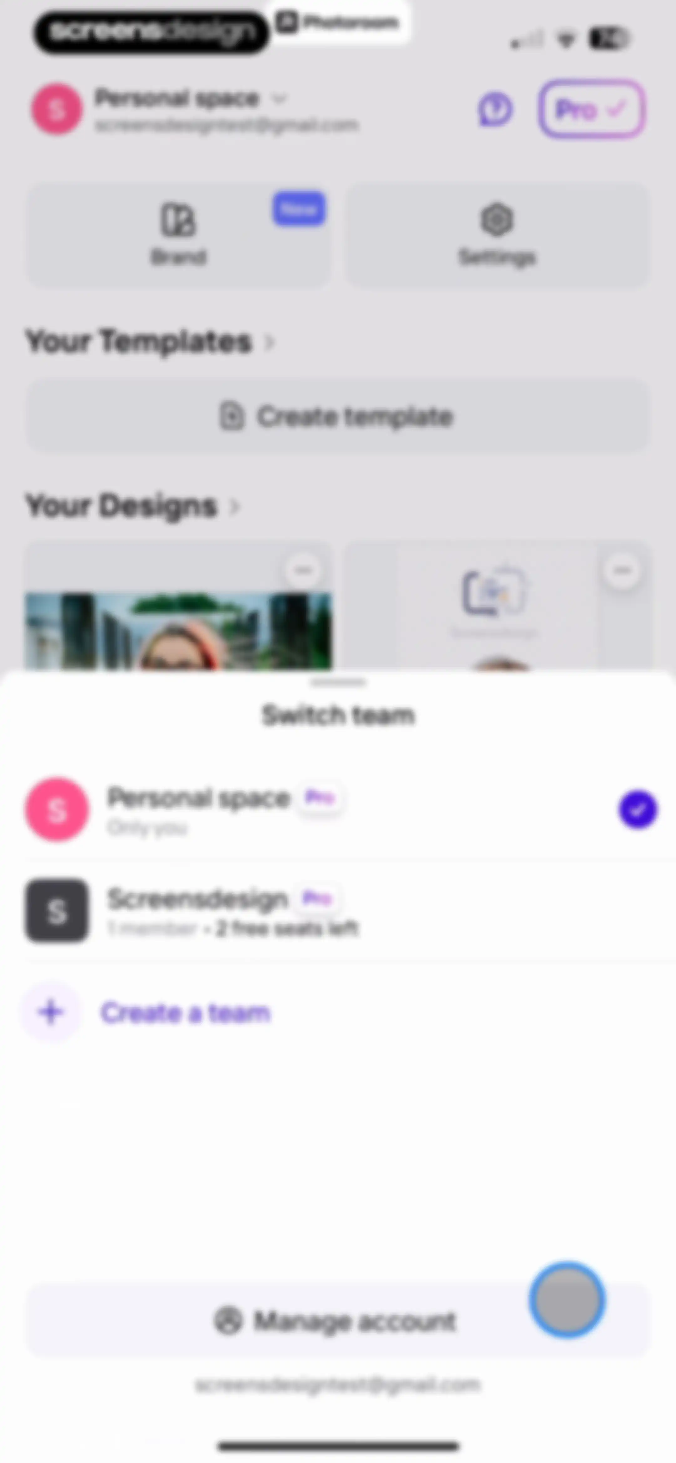 Photoroom: AI Photo Editor screen 121