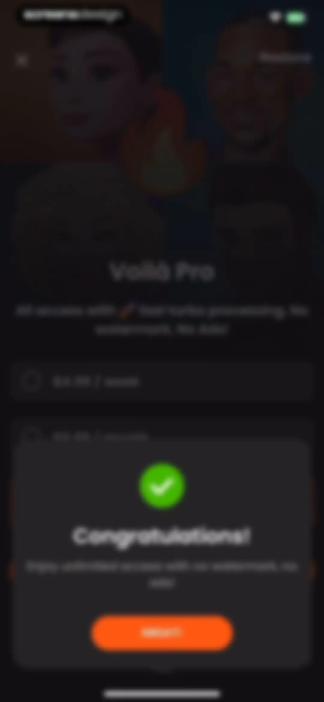 Voilà AI Artist Cartoon Filter screen 10