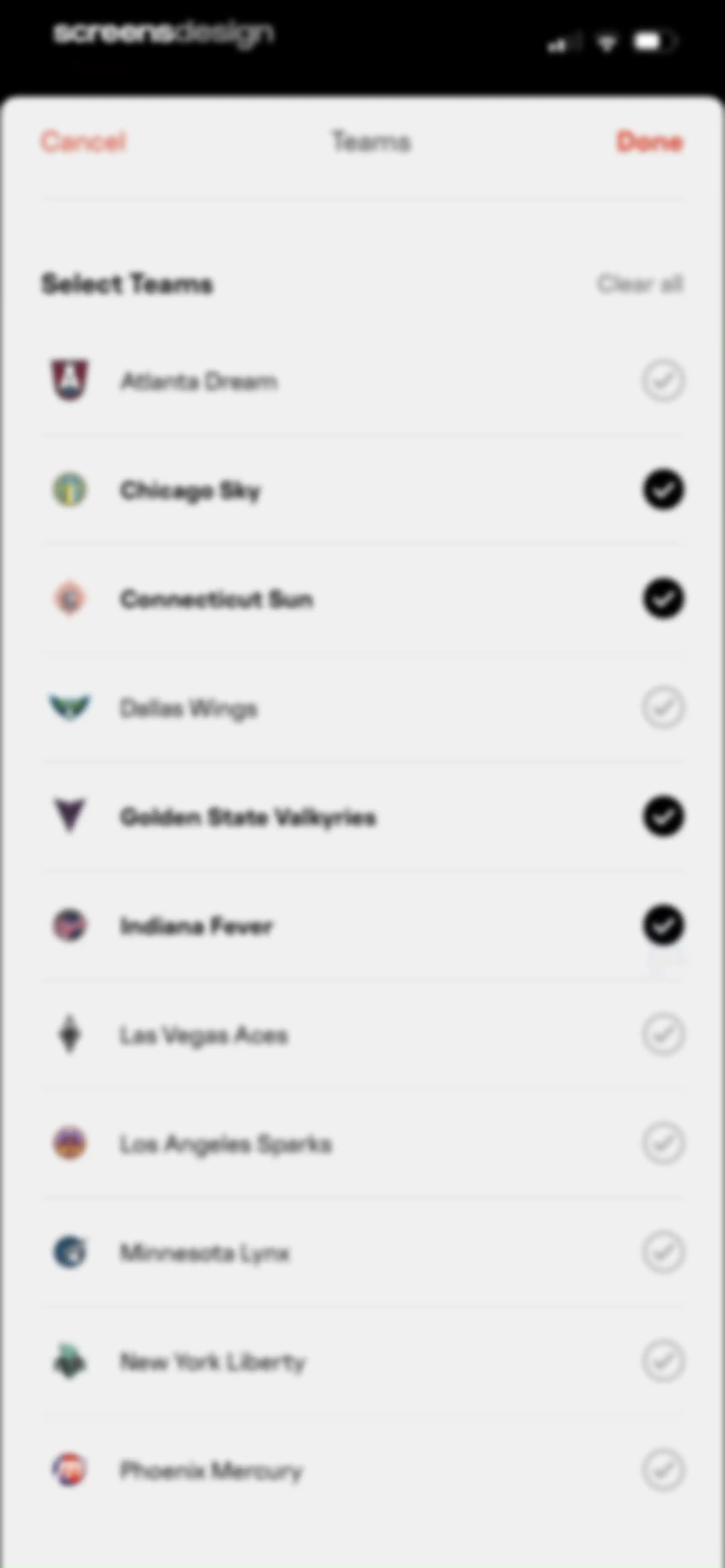 WNBA: Live Games & Scores screen 89