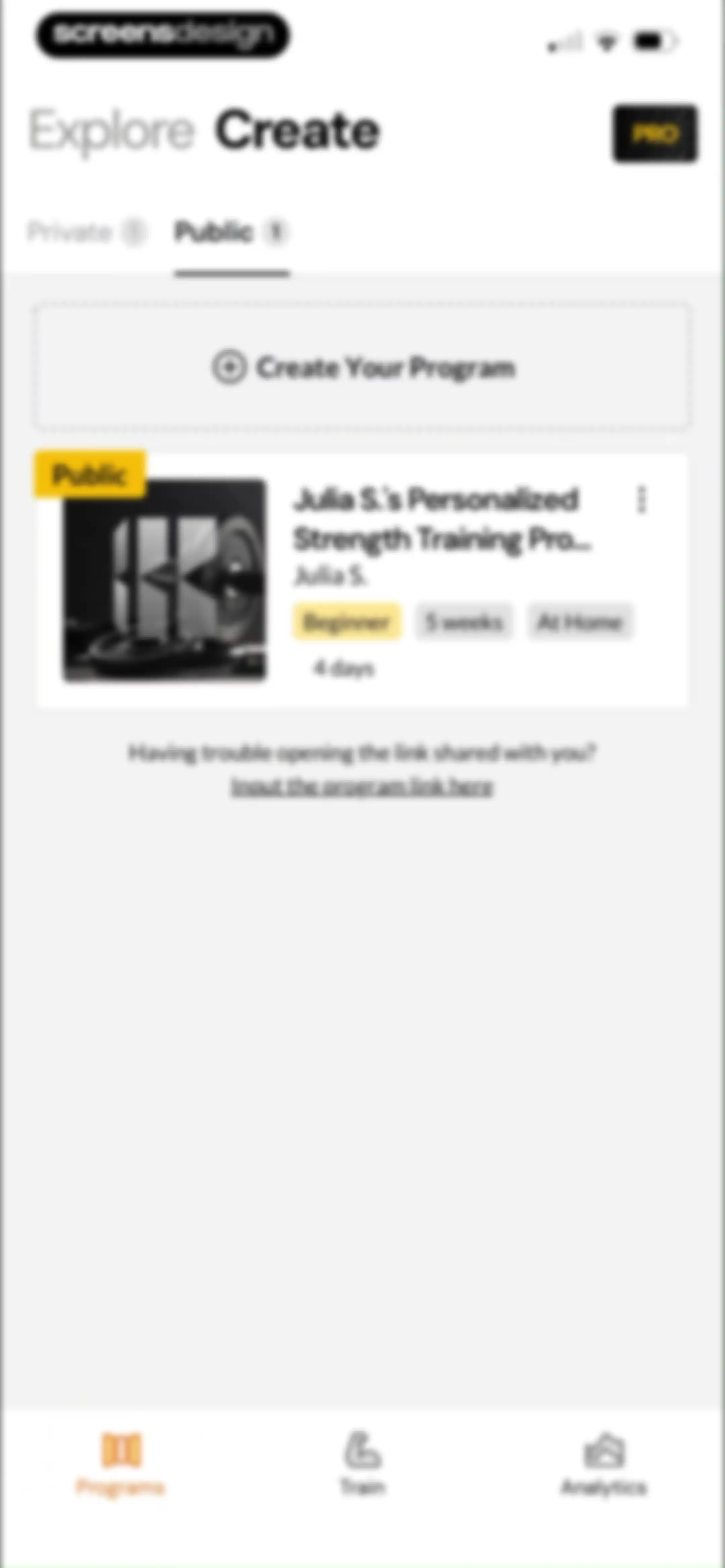 Boostcamp: Workout Programs screen 130