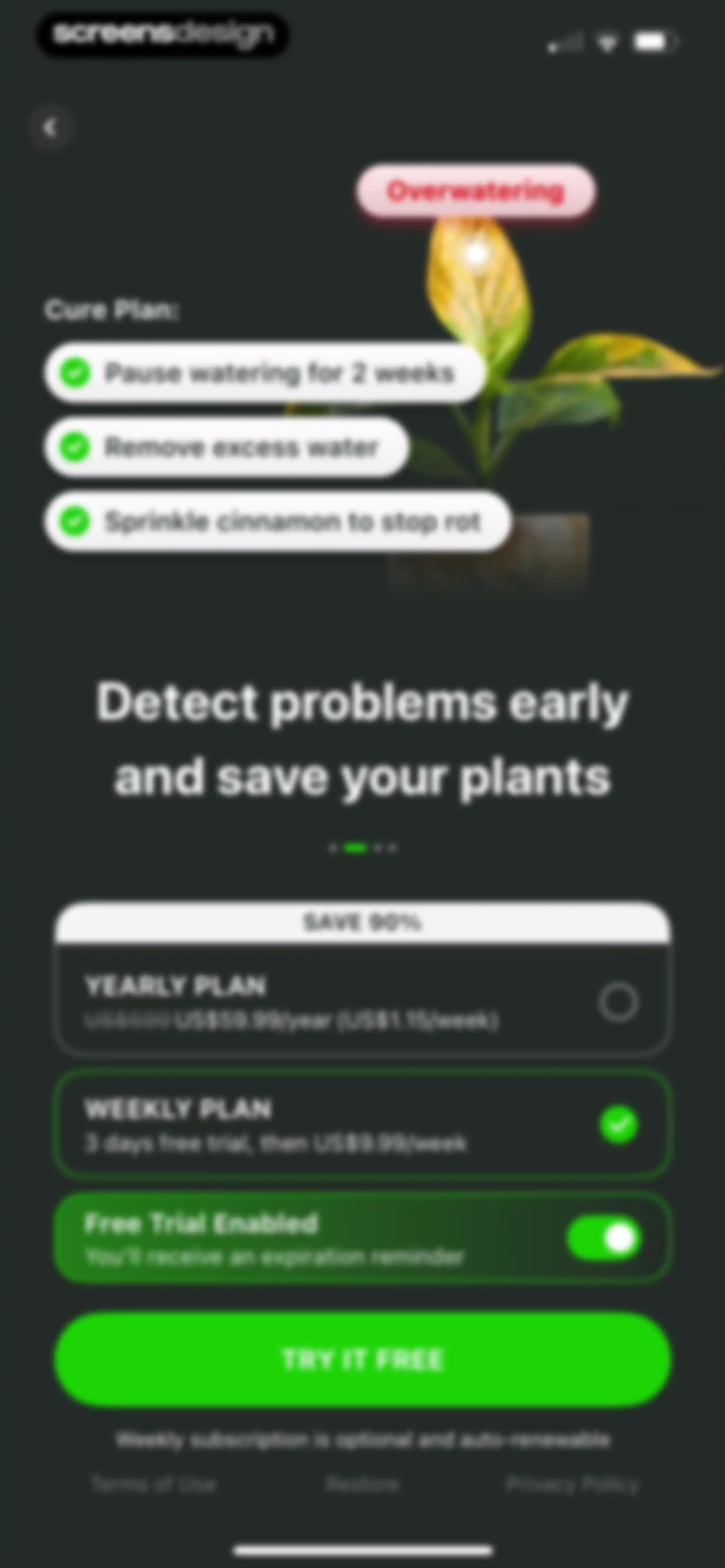Plant Identifier & Care App screen 12