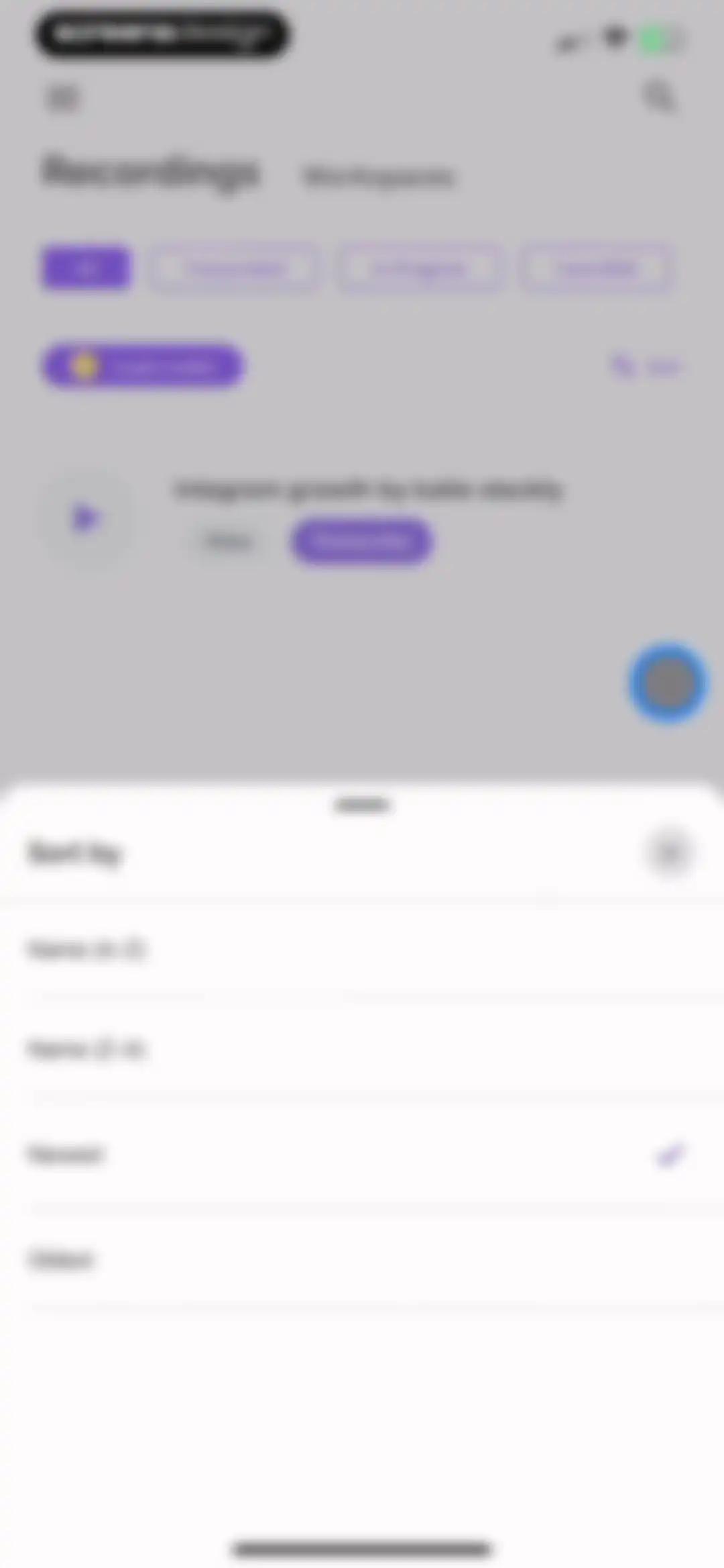 Rev: Record & Transcribe screen 10