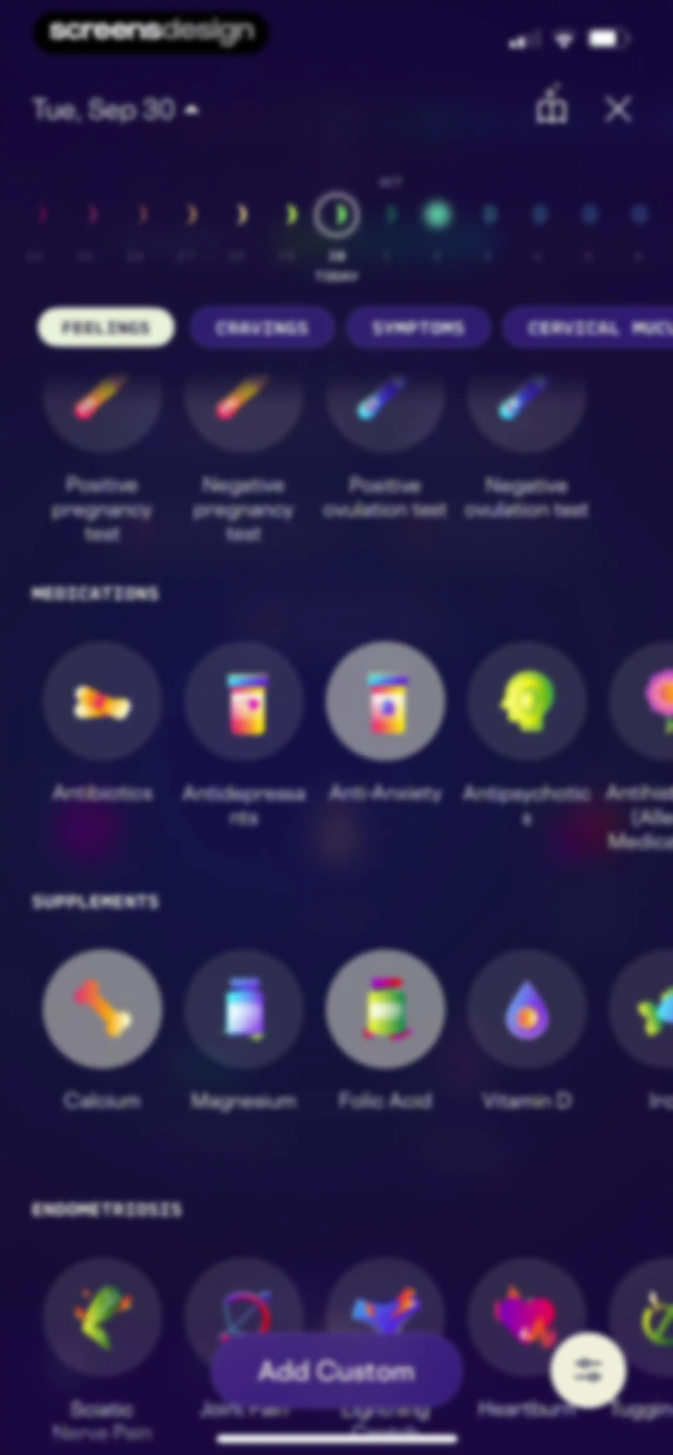 Stardust Period Tracker screen 69