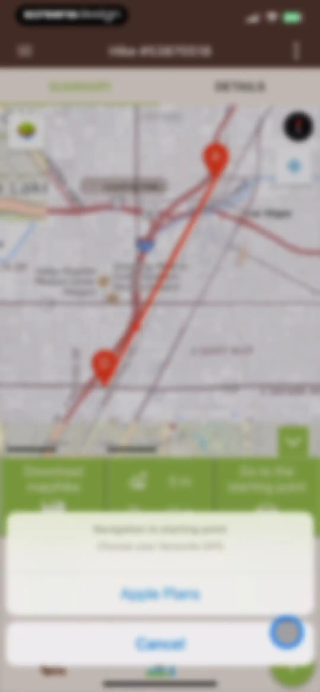 Visorando Walking Routes screen 52