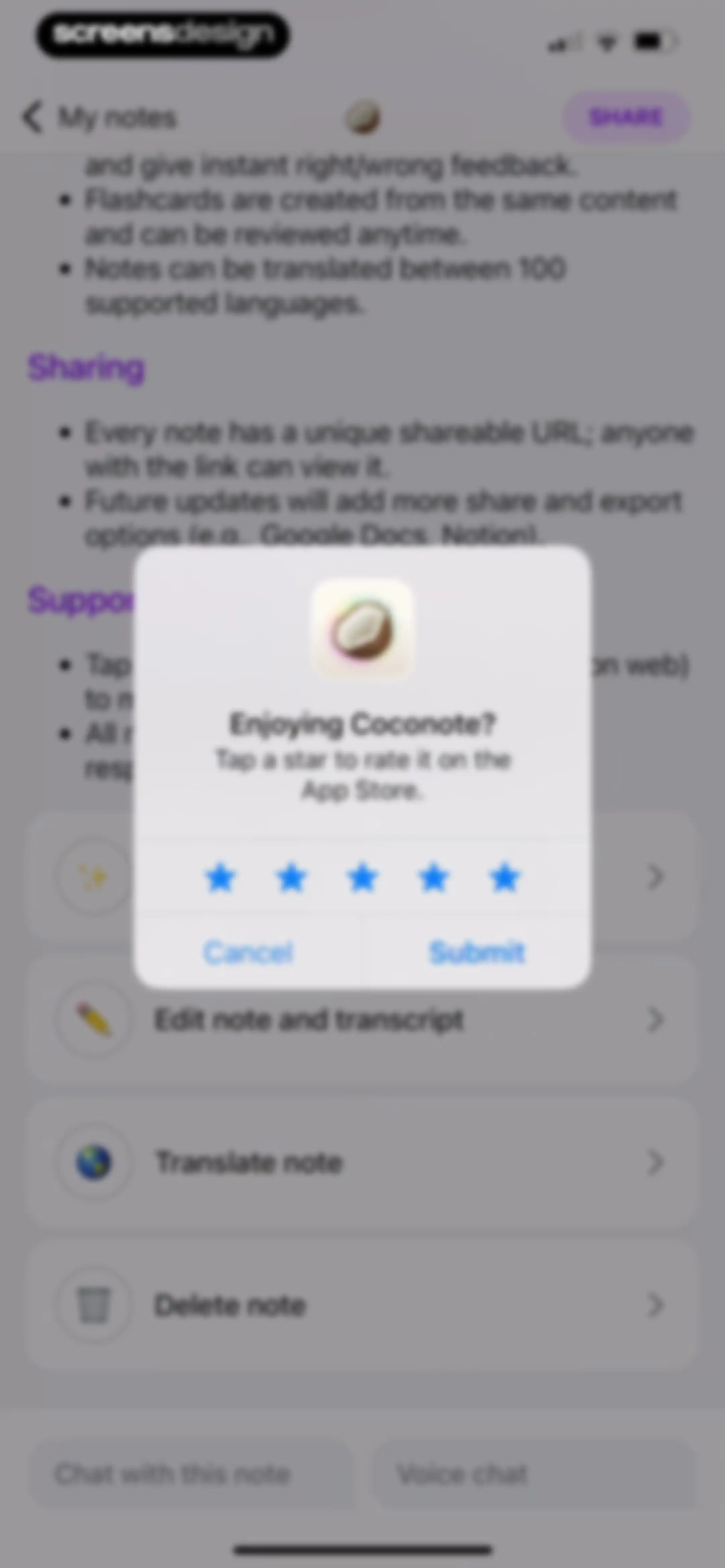 Coconote - AI Note Taker screen 108