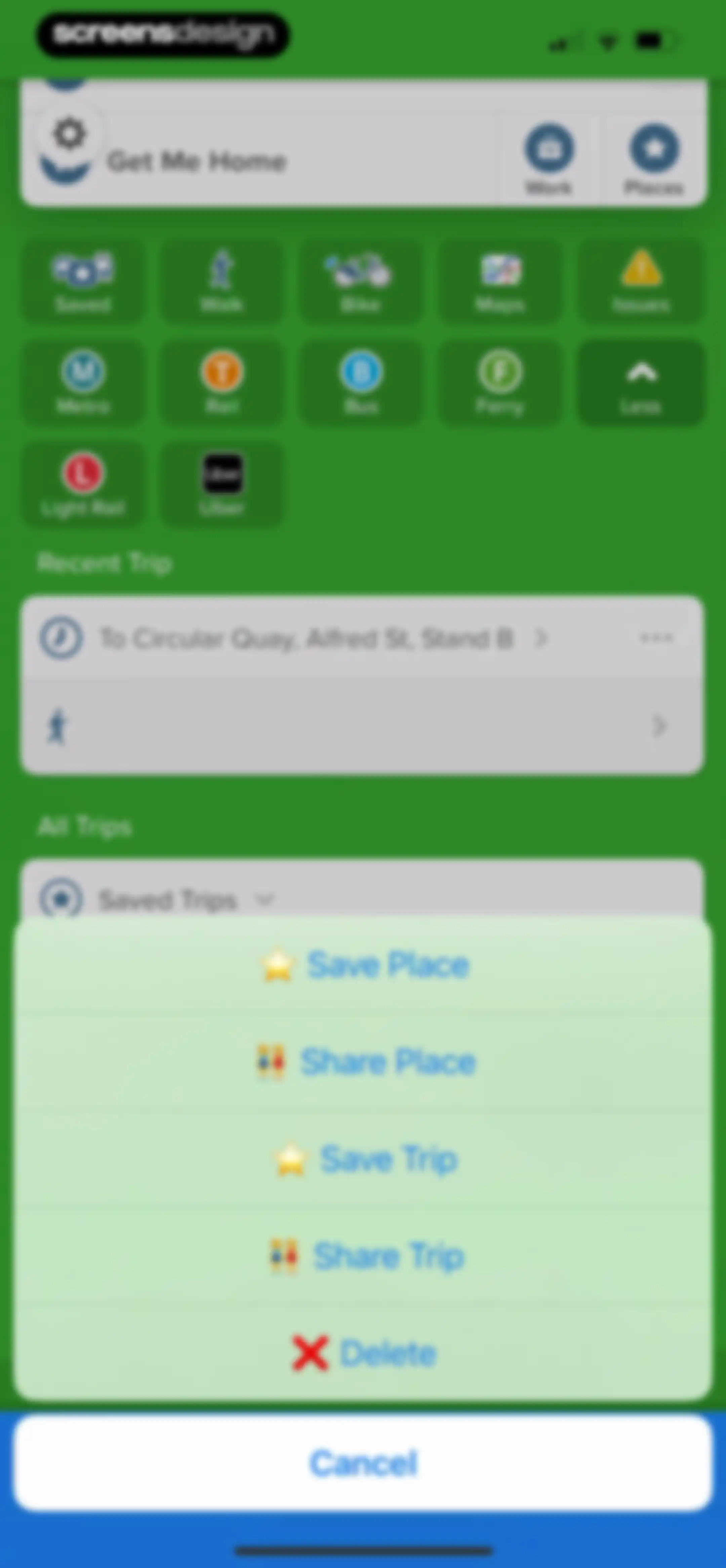 Citymapper: All Live Transit screen 132