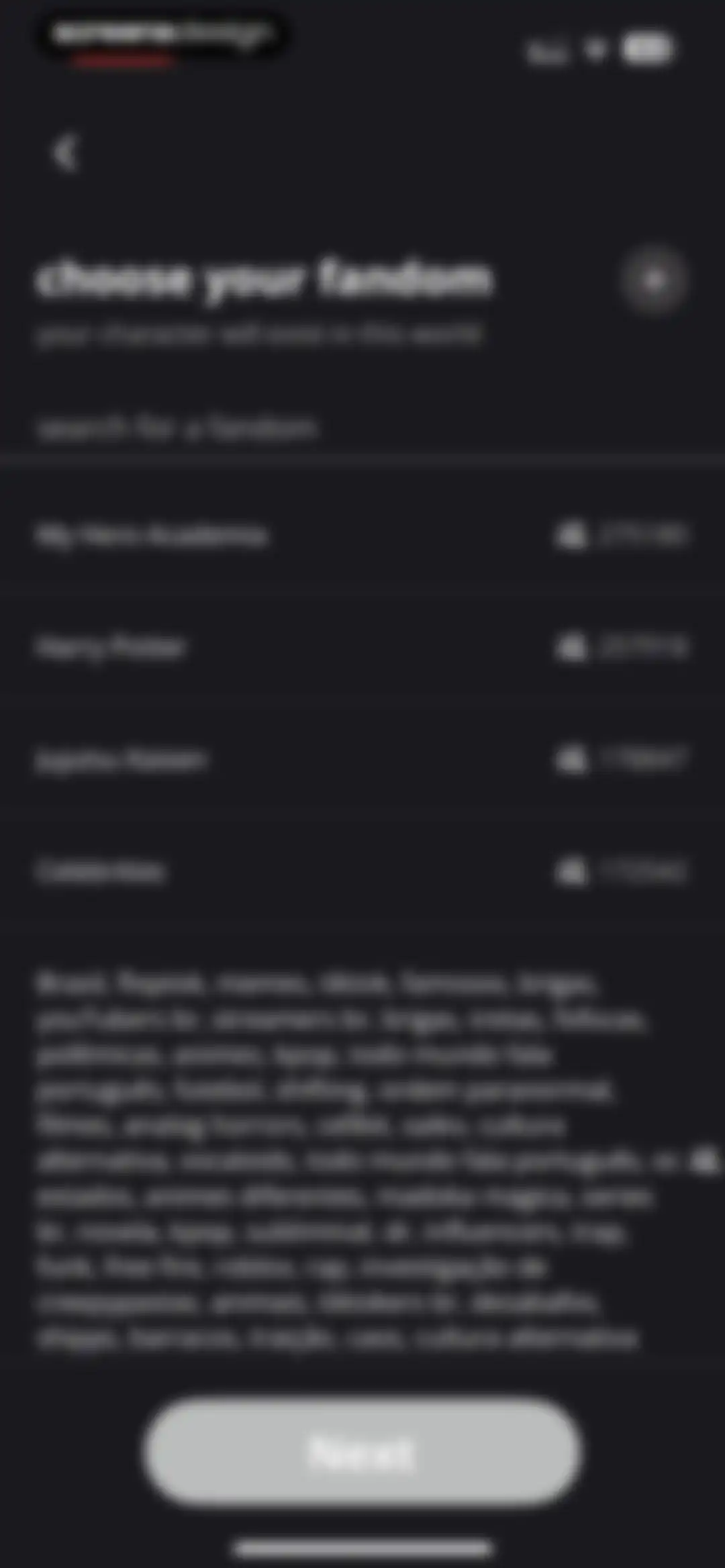 status - sims but social media screen 104