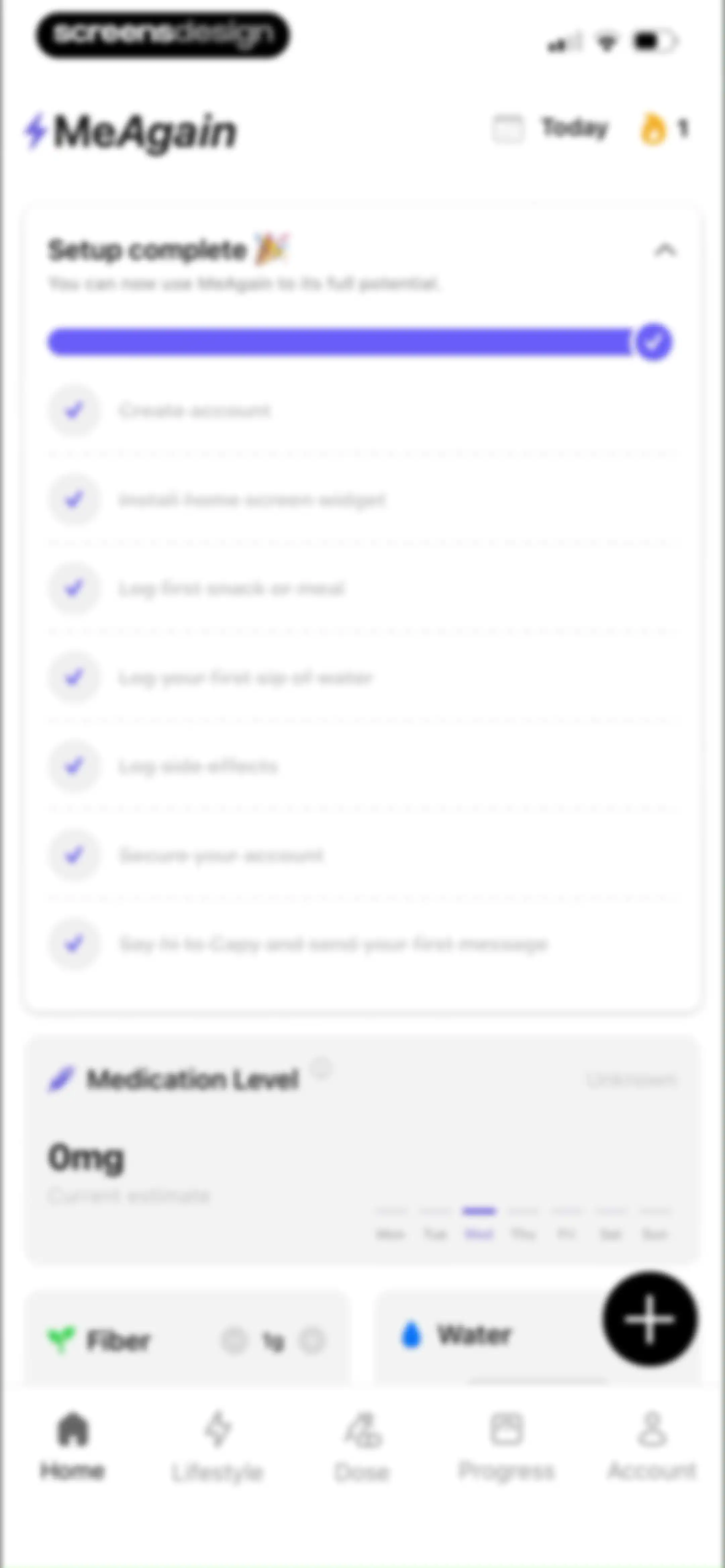 MeAgain: GLP-1 Tracker App screen 102