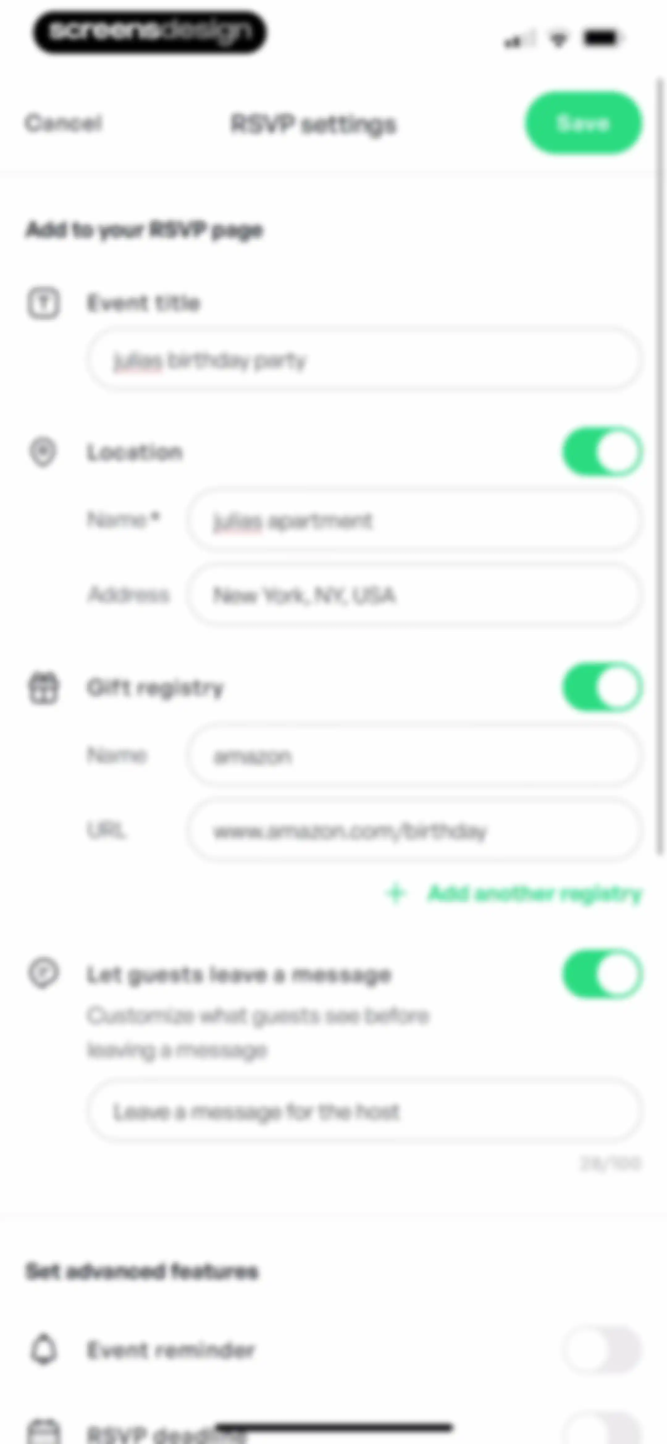 Invitation Maker: Cards & RSVP screen 31