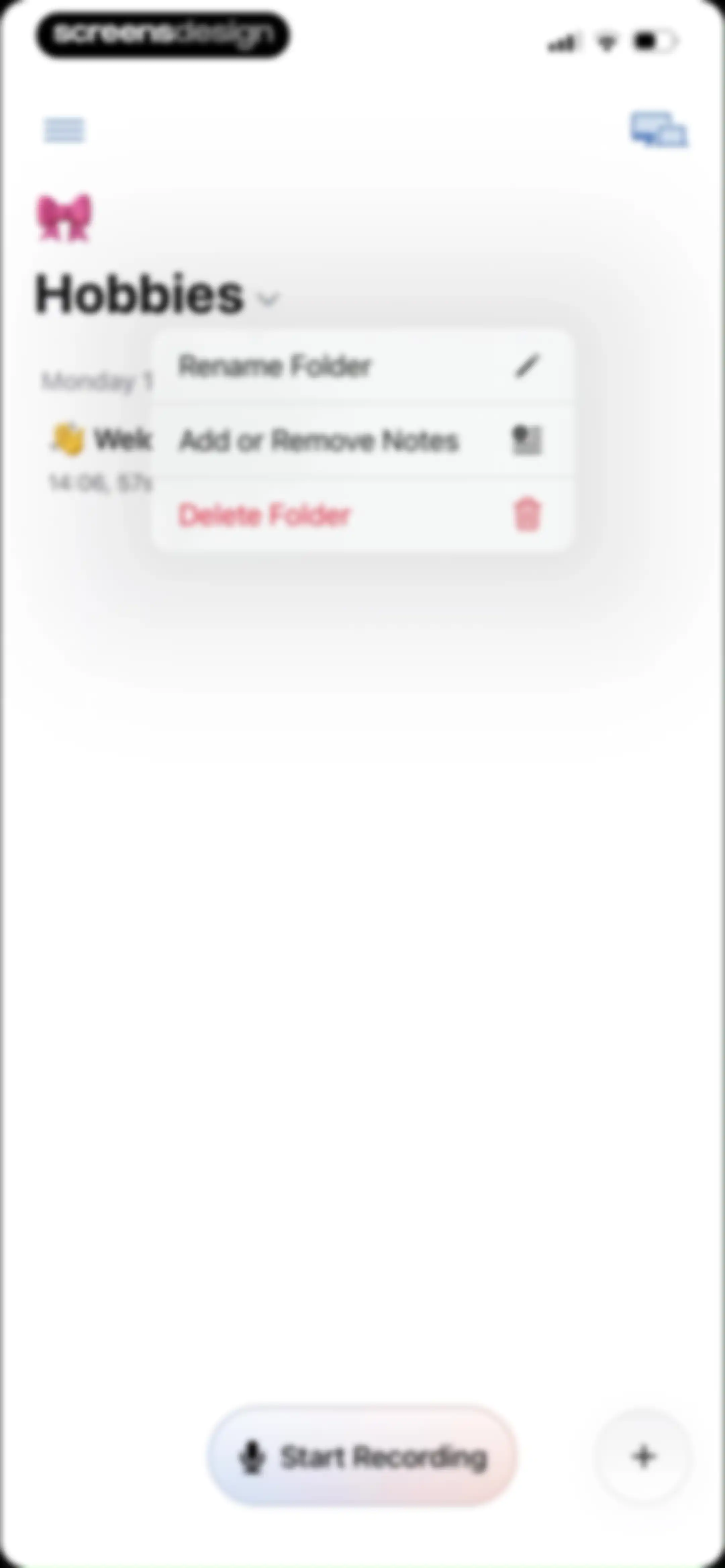 Cue: AI Note Taker & Recorder screen 91