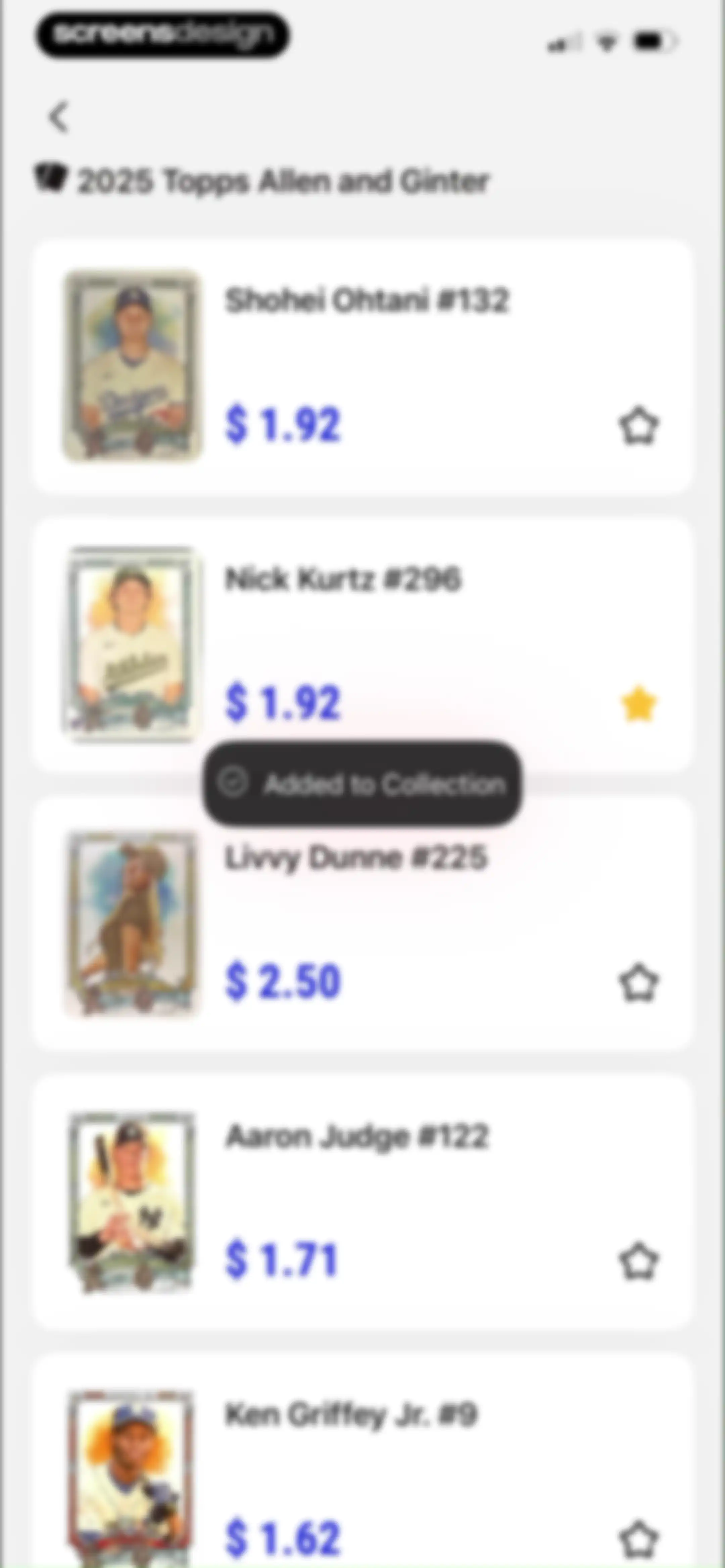 Sports Card Scanner: Spoly screen 38