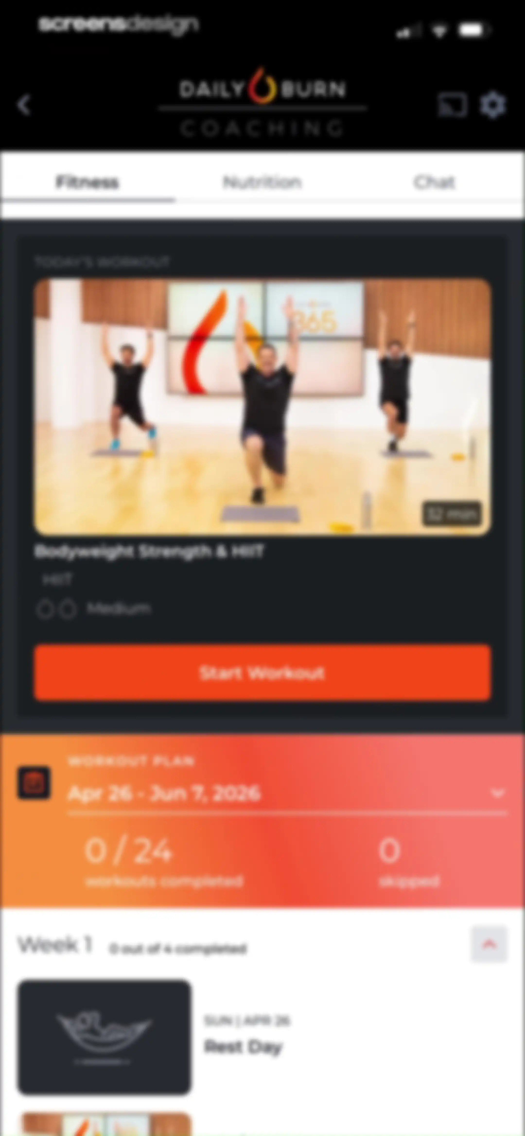 Daily Burn: Home Workouts screen 48