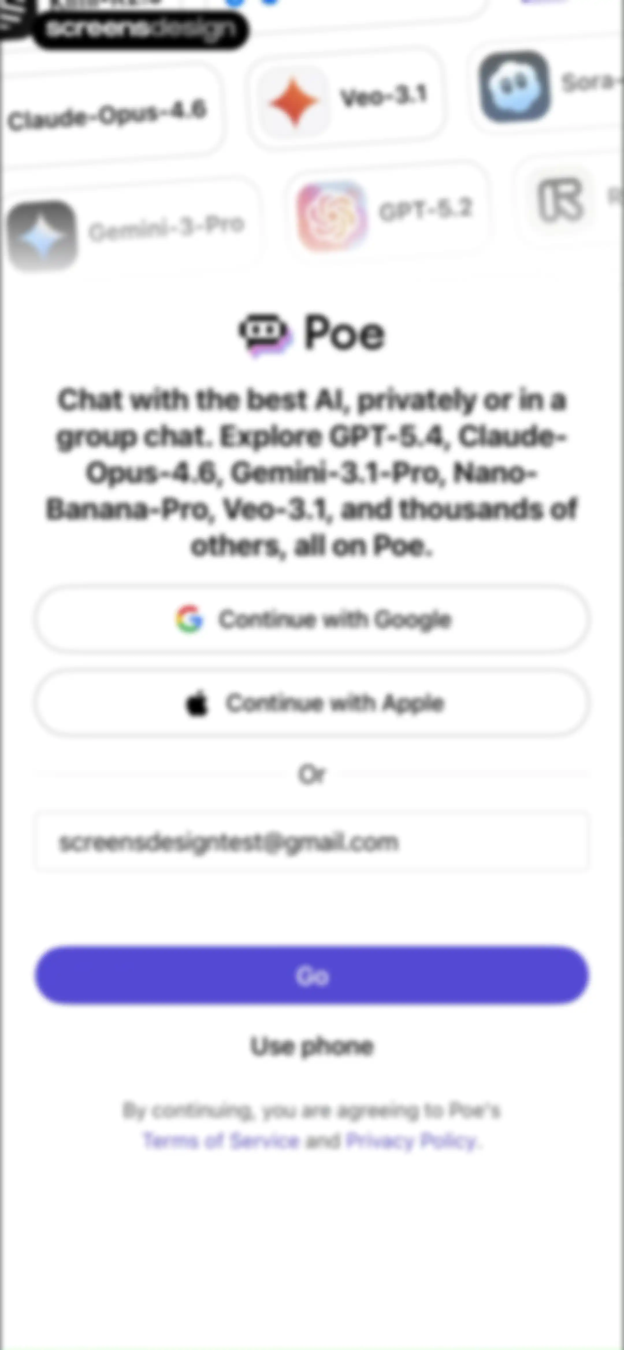 Poe – Fast AI Chat screen 1