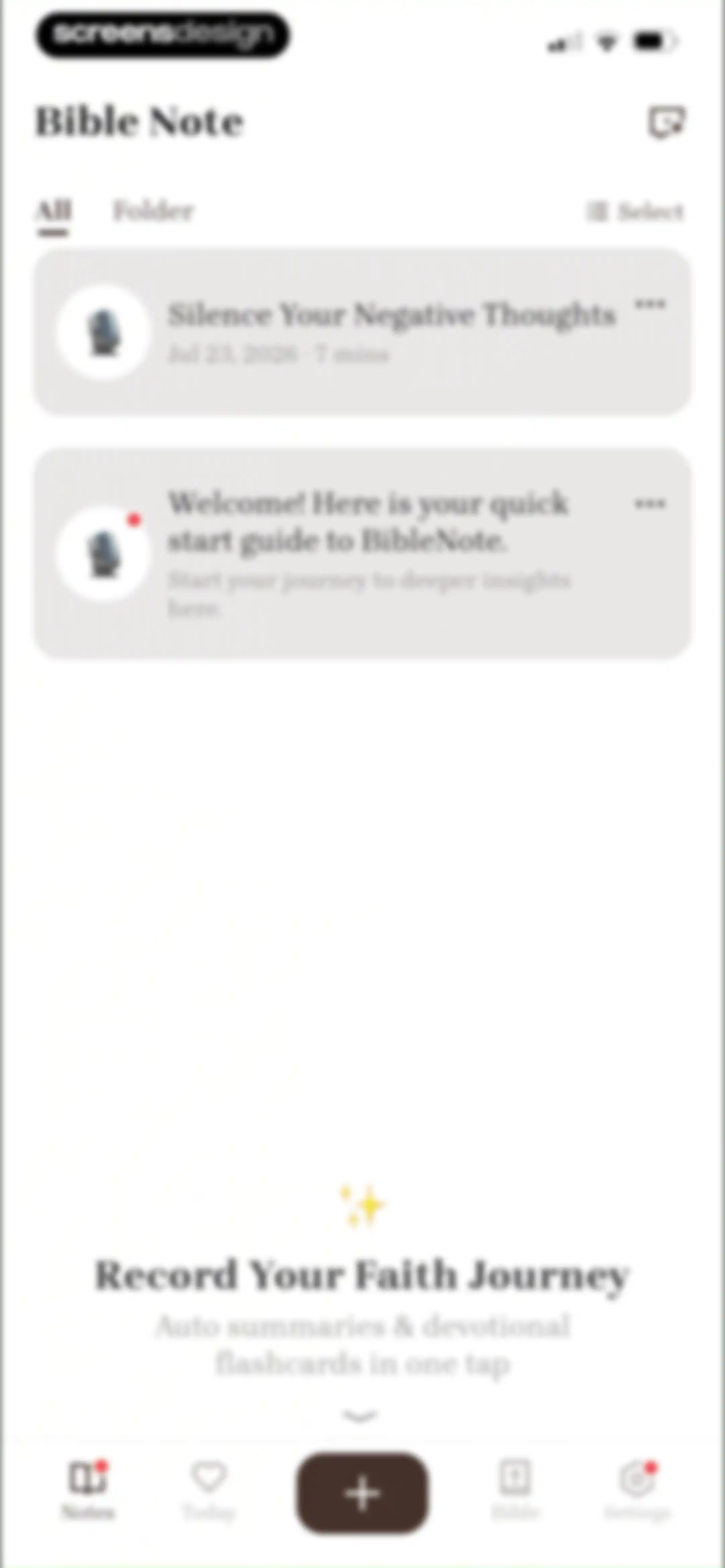 Bible Note: Sermon Notes screen 49