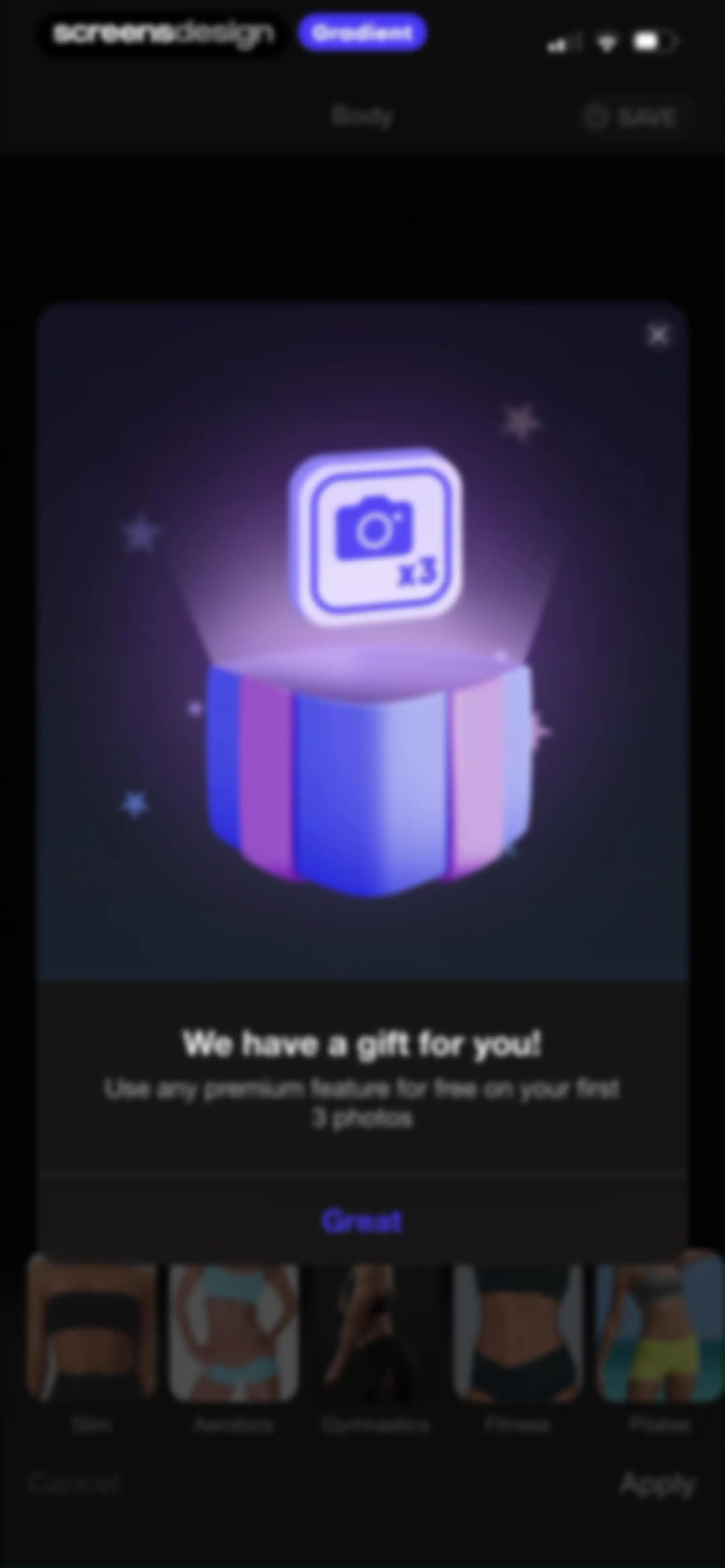 Gradient: You Look Like screen 49