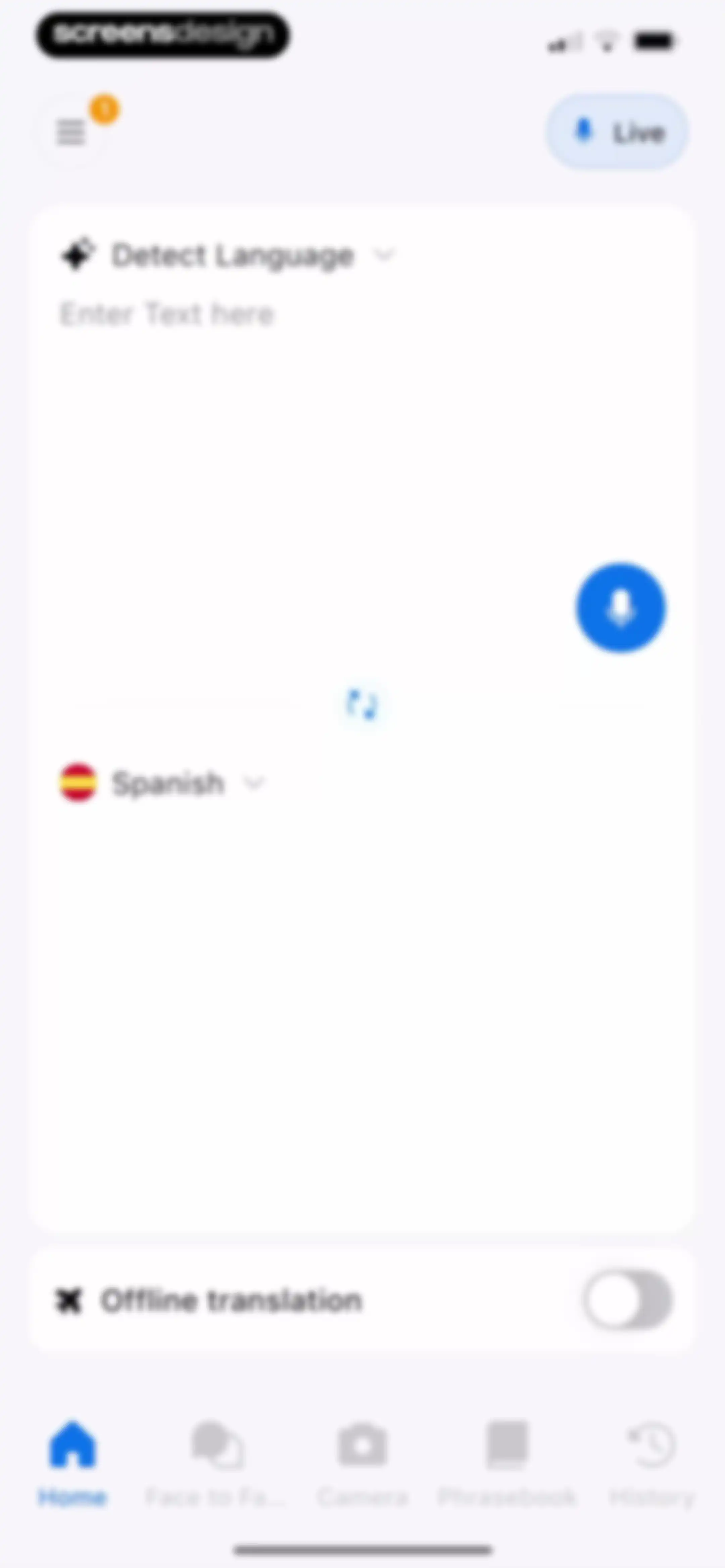 Translate AI - Live Translate screen 12