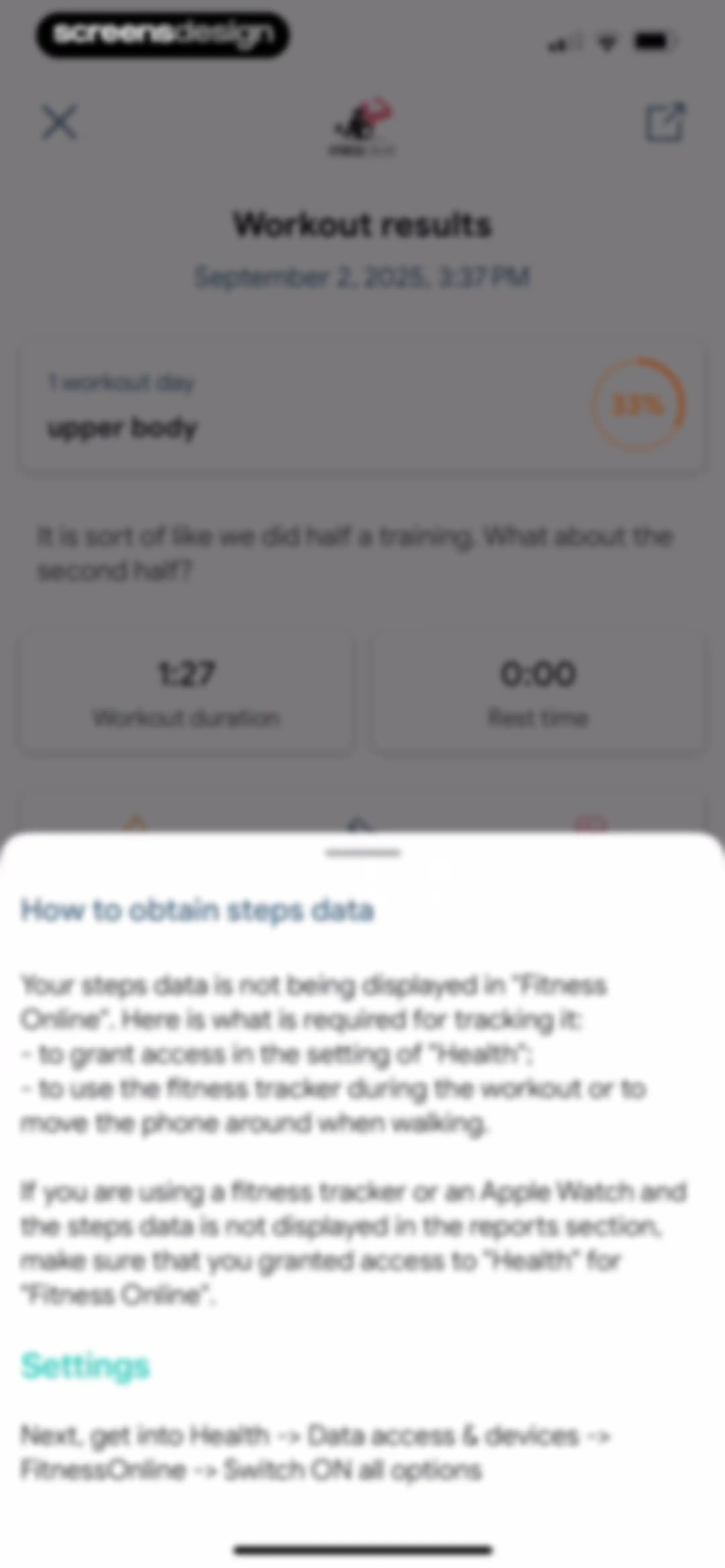 Fitness App: Gym Workout Plan screen 63